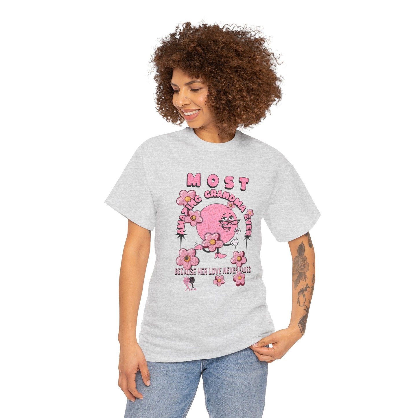 "MOST AMAZING GRANDMA"Unisex Heavy Cotton Tee