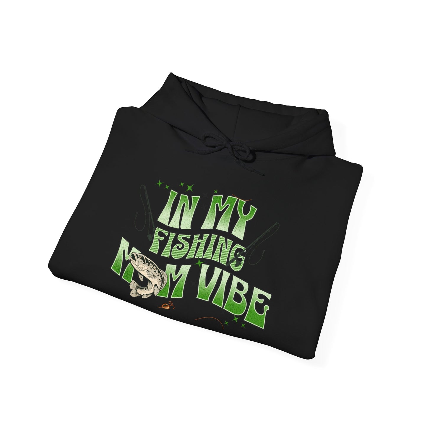 "FISHING MOM VIBE"Unisex Heavy Blend™ Hooded Sweatshirt