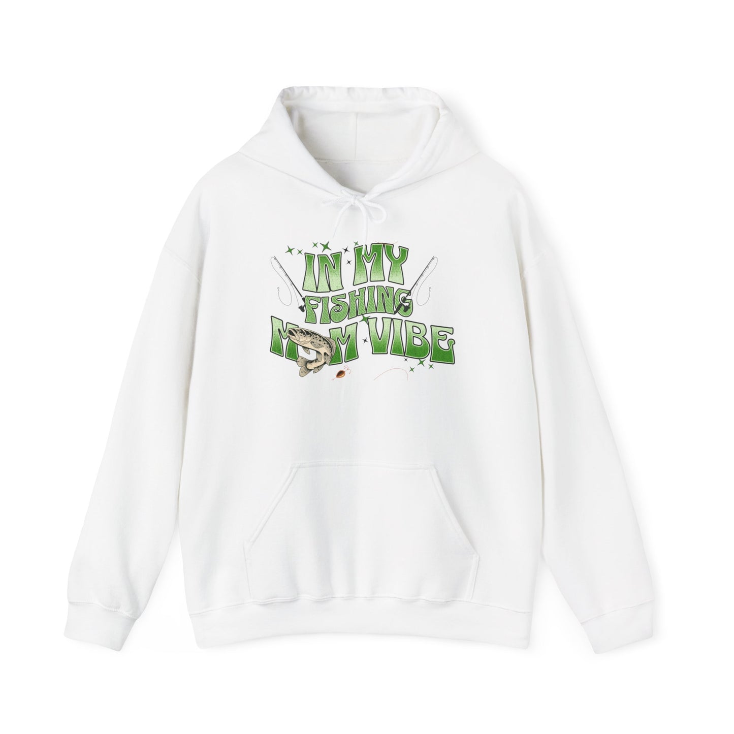 "FISHING MOM VIBE"Unisex Heavy Blend™ Hooded Sweatshirt