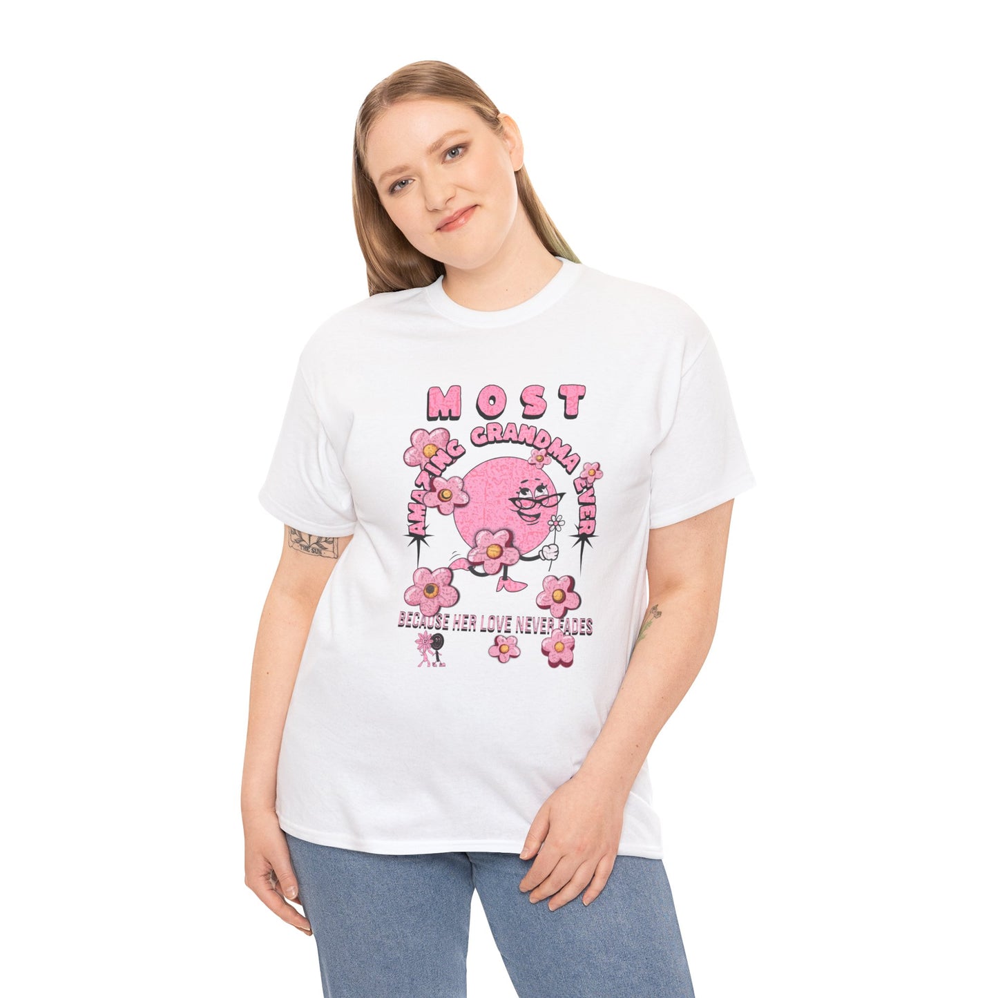 "MOST AMAZING GRANDMA"Unisex Heavy Cotton Tee