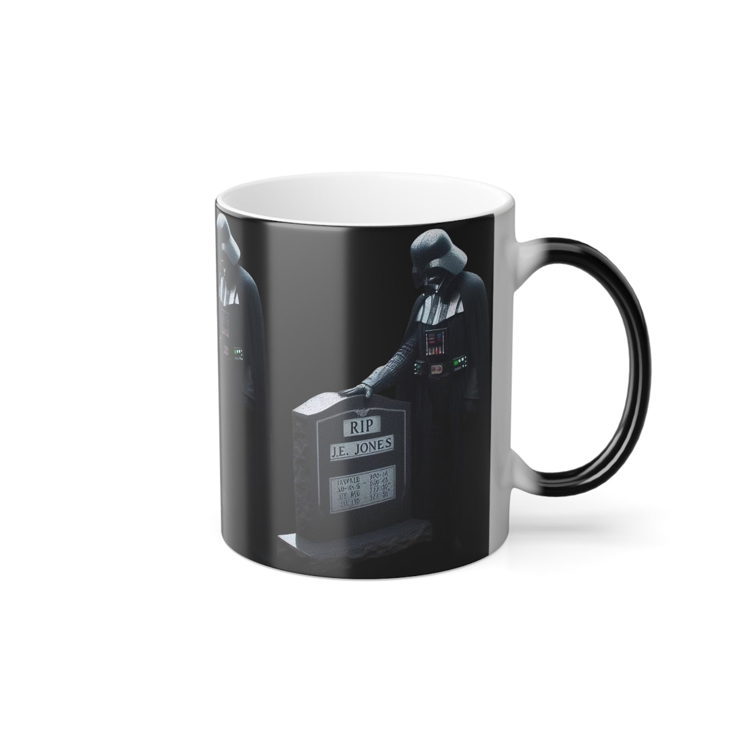 Mug - Darth Vader Mourning James Earl Jones Tombstone 11oz Color Morphing