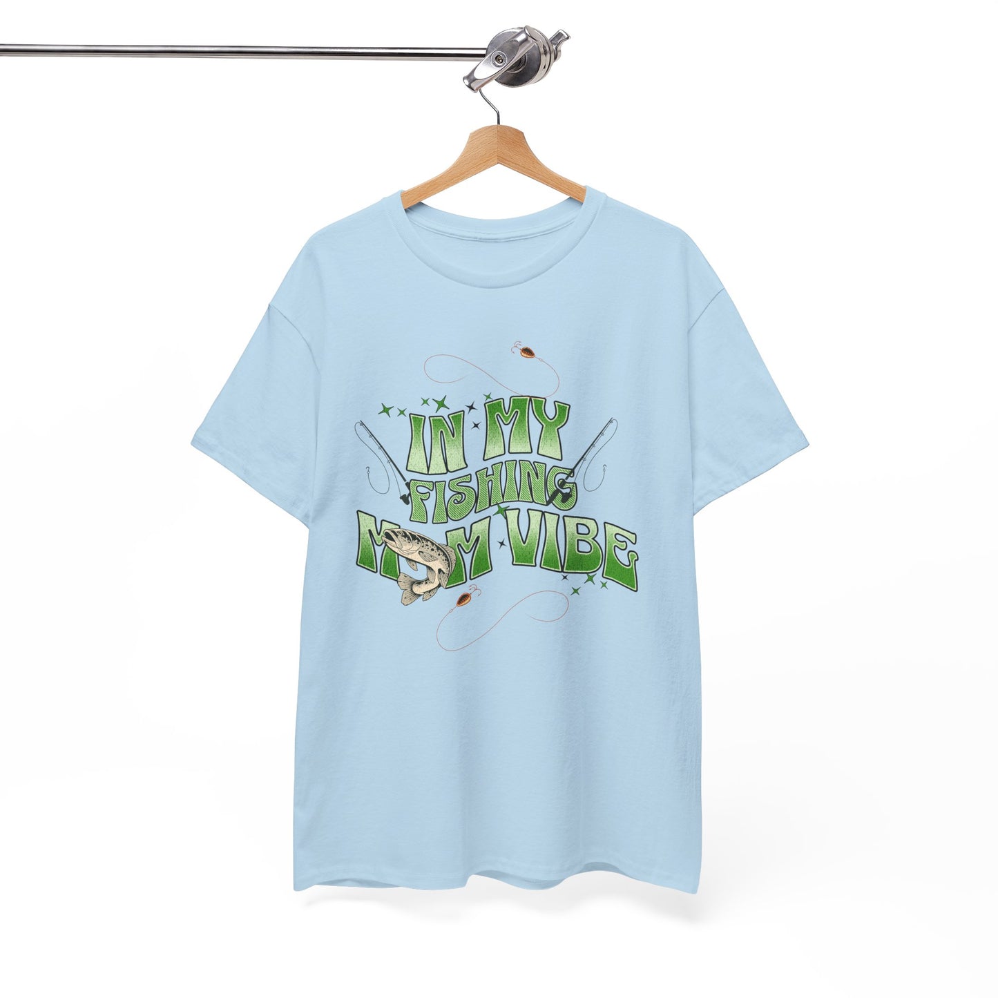 "FISHING MOM"Unisex Heavy Cotton Tee