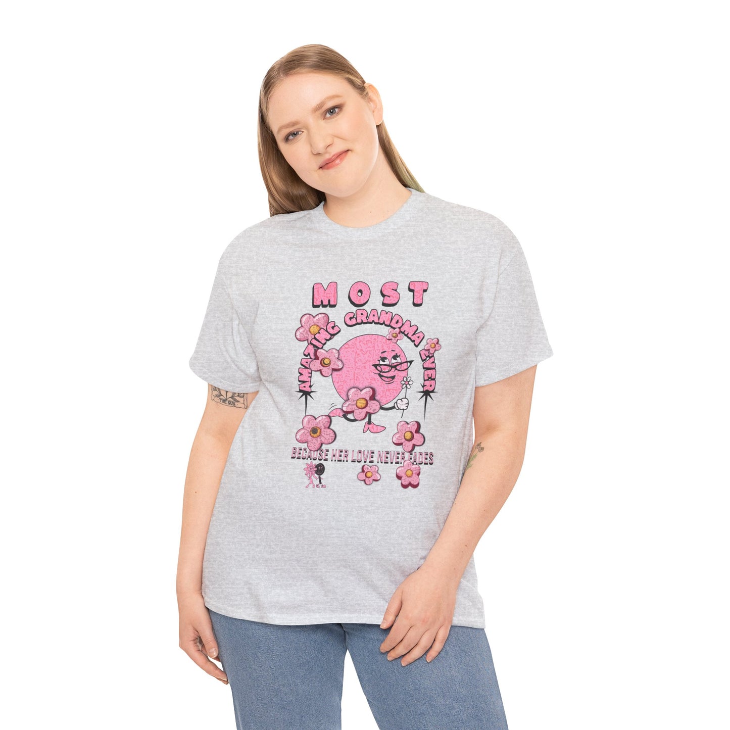 "MOST AMAZING GRANDMA"Unisex Heavy Cotton Tee