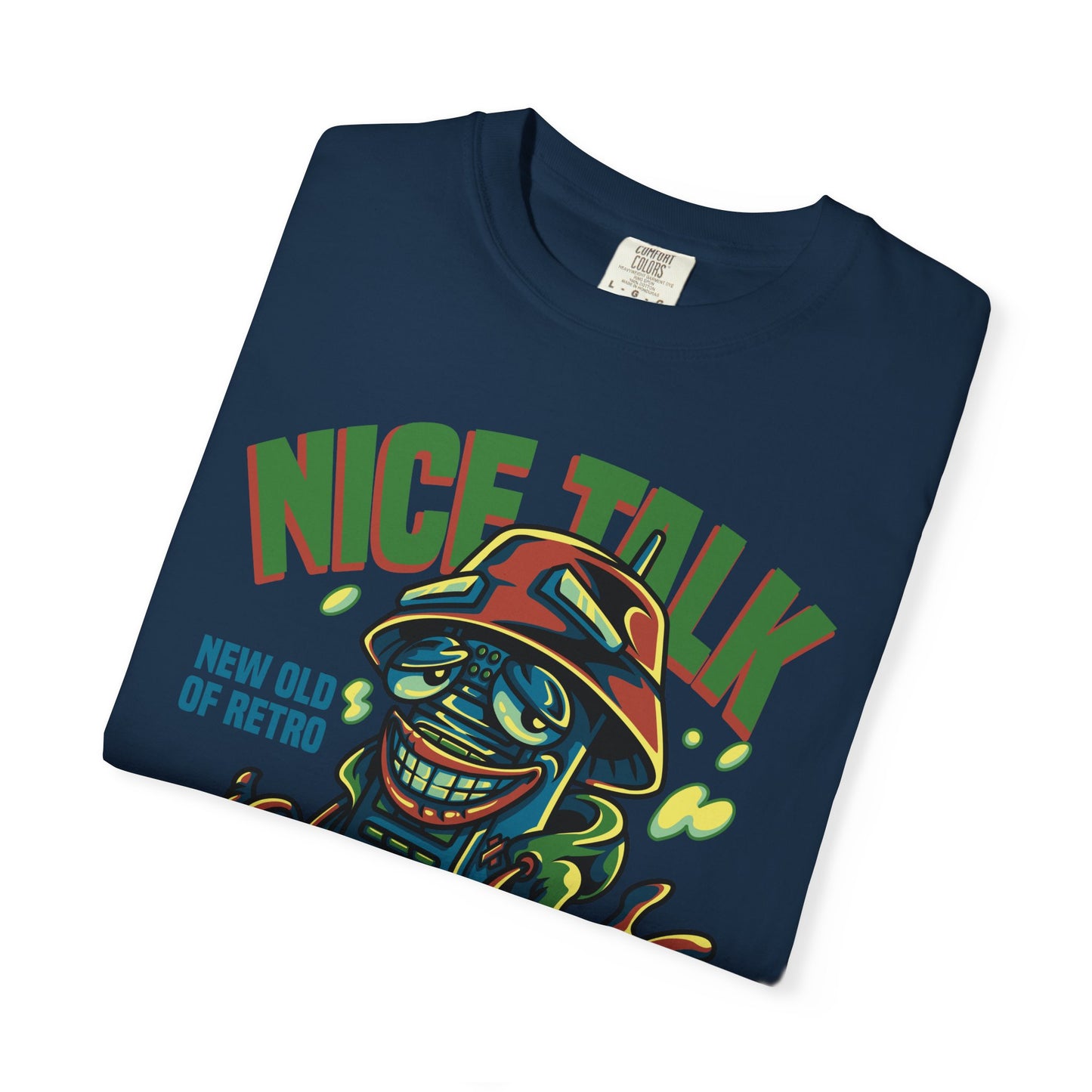 Retro Graphic T-Shirt, Fun Casual Wear, Gift for Friends, Streetwear Style, Summer Essentials, Nice Talk Design