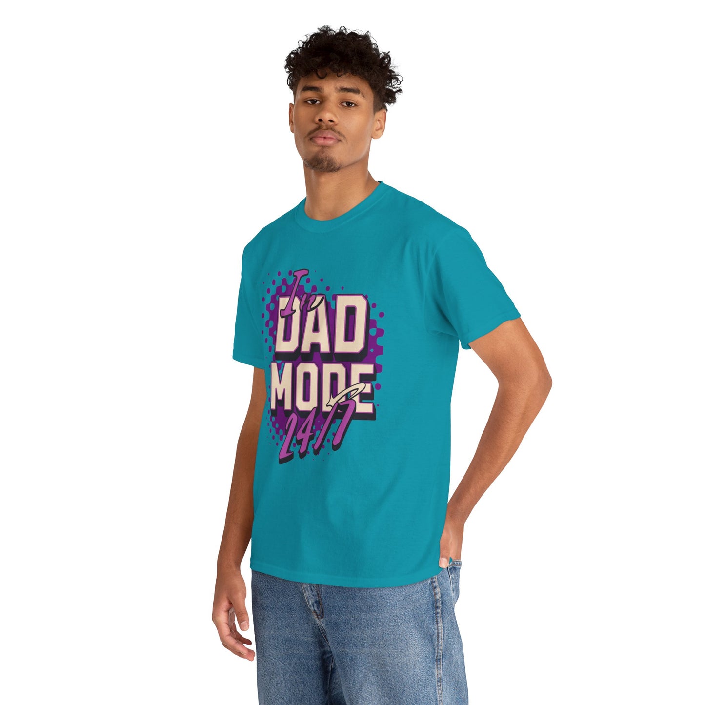 "DAD MODE" Unisex Heavy Cotton Tee