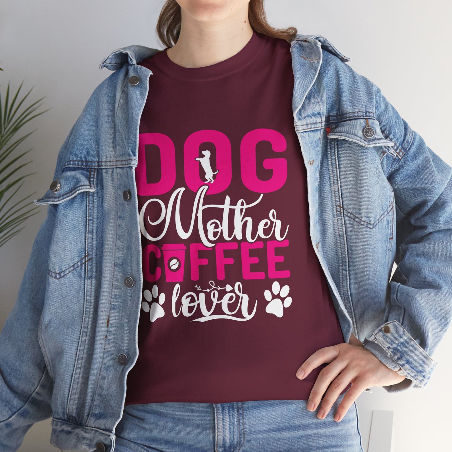 "DOG MOM" Unisex Heavy Cotton Tee