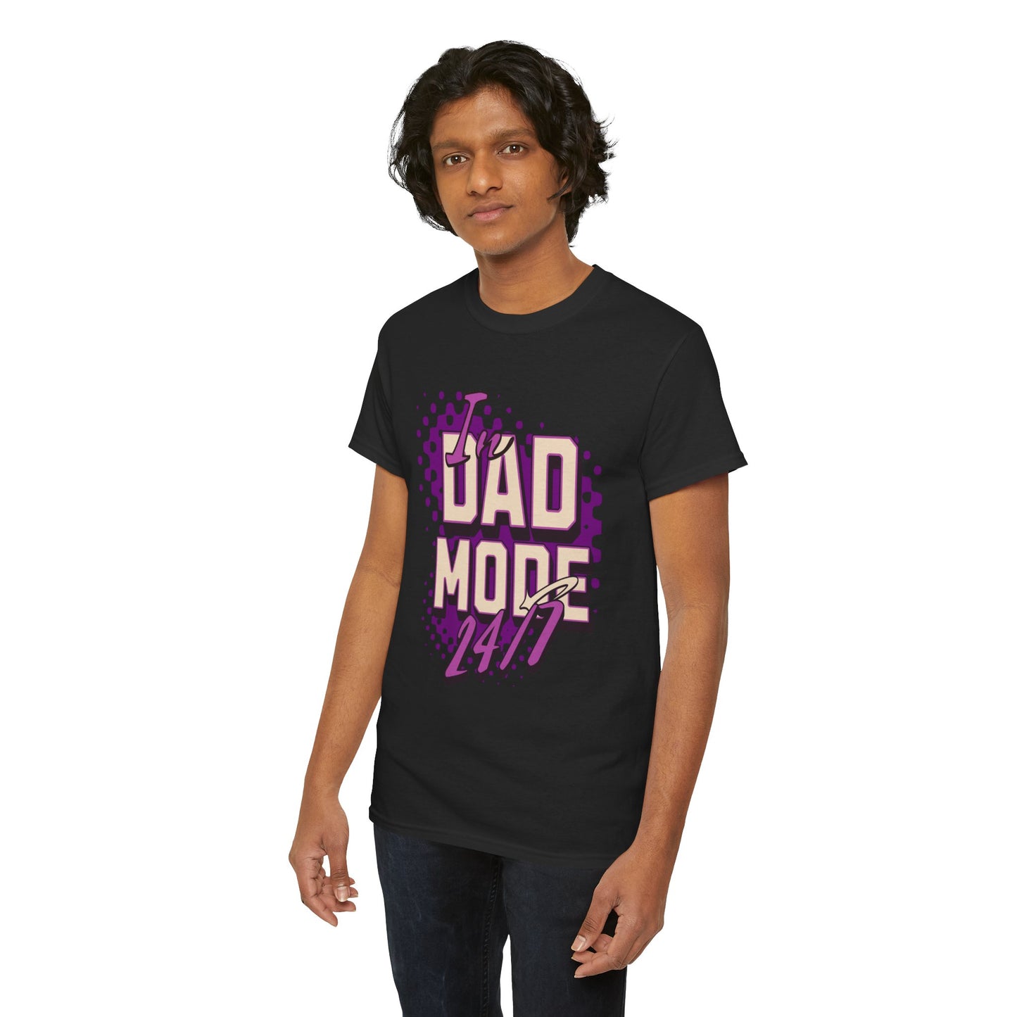 "DAD MODE" Unisex Heavy Cotton Tee