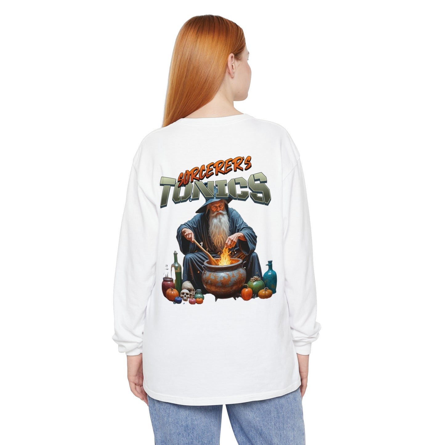 SORCERERS TONIC Unisex Garment-dyed Long Sleeve T-Shirt