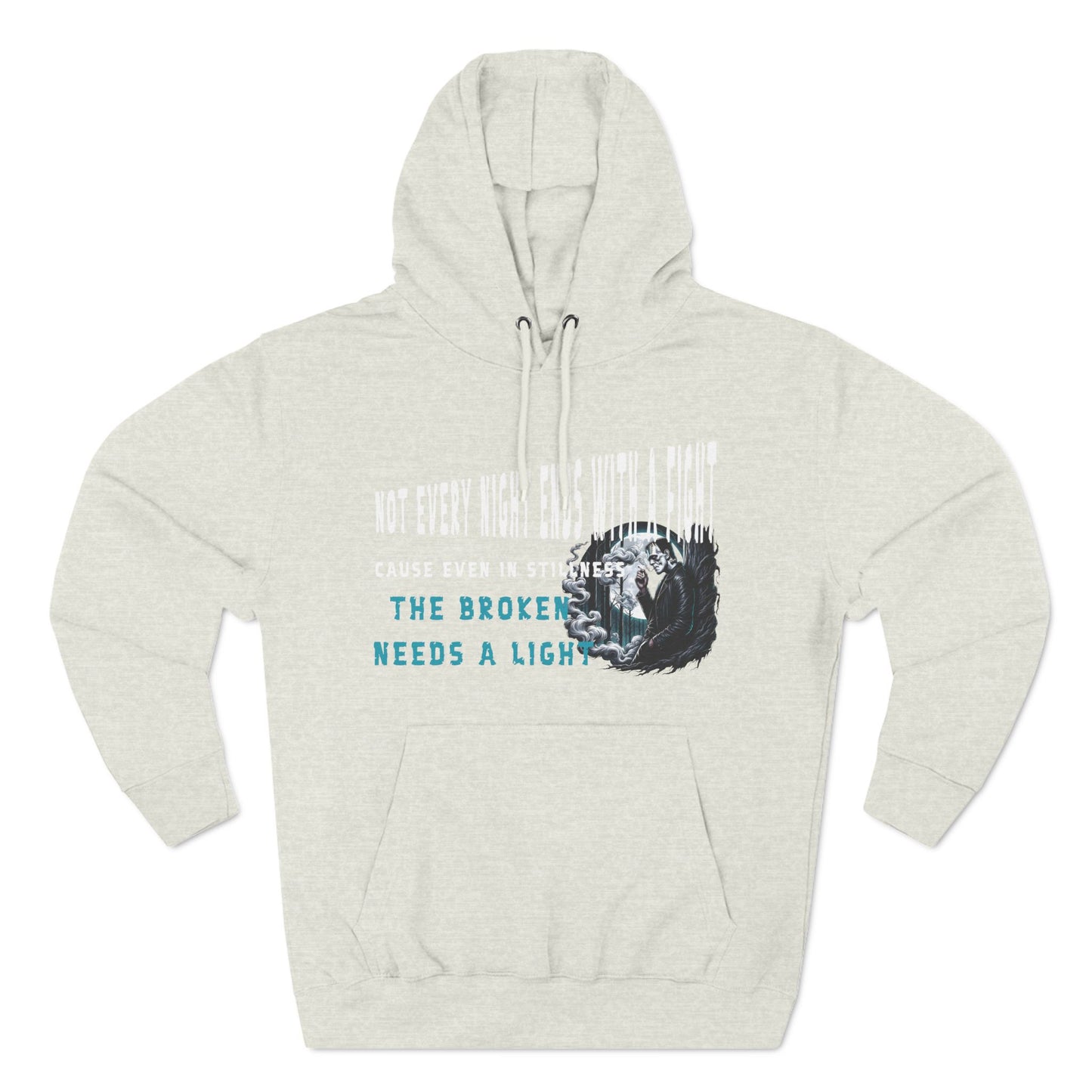 Fleece Hoodie Frankenstein Smoking Cigarette Relaxation