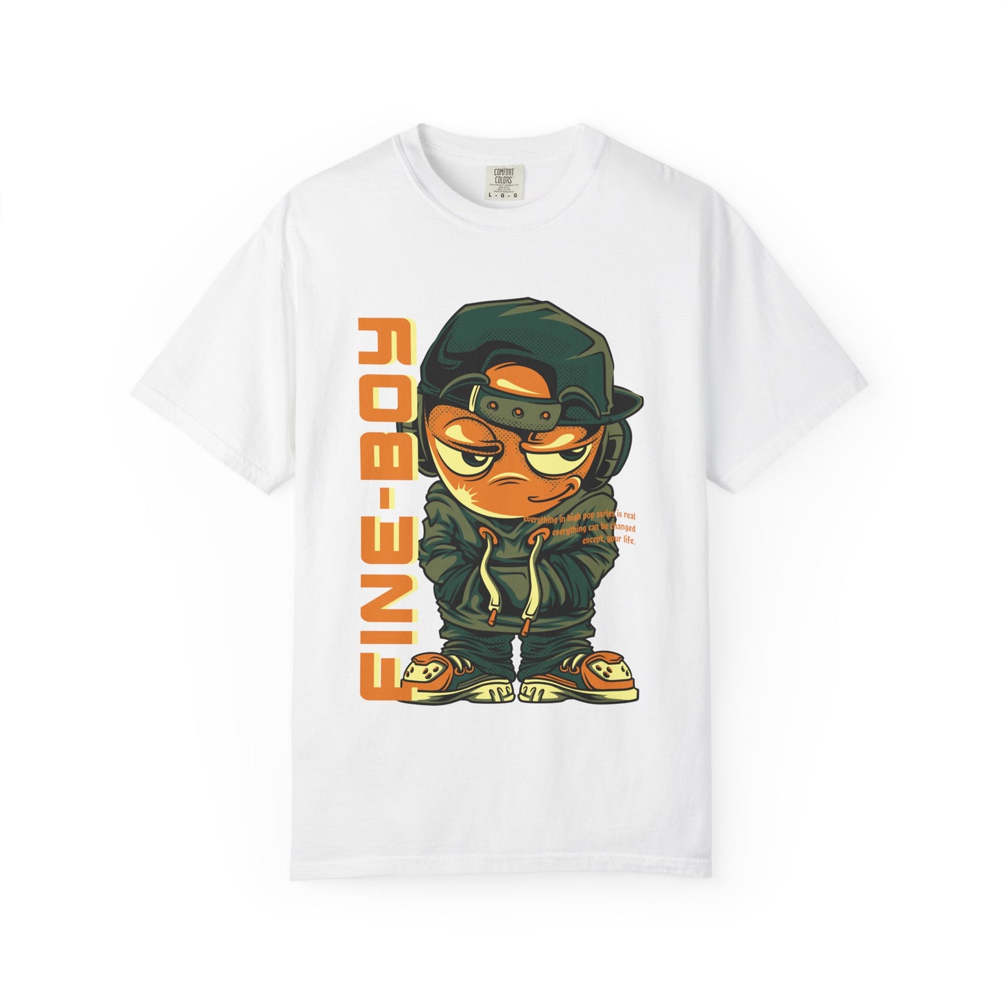 Streetwear Graphic Tee for Kids, Fine Boy Urban Style Shirt, Youth Fashion T-shirt, Trendy Gift for Birthdays, Cool Summer Look