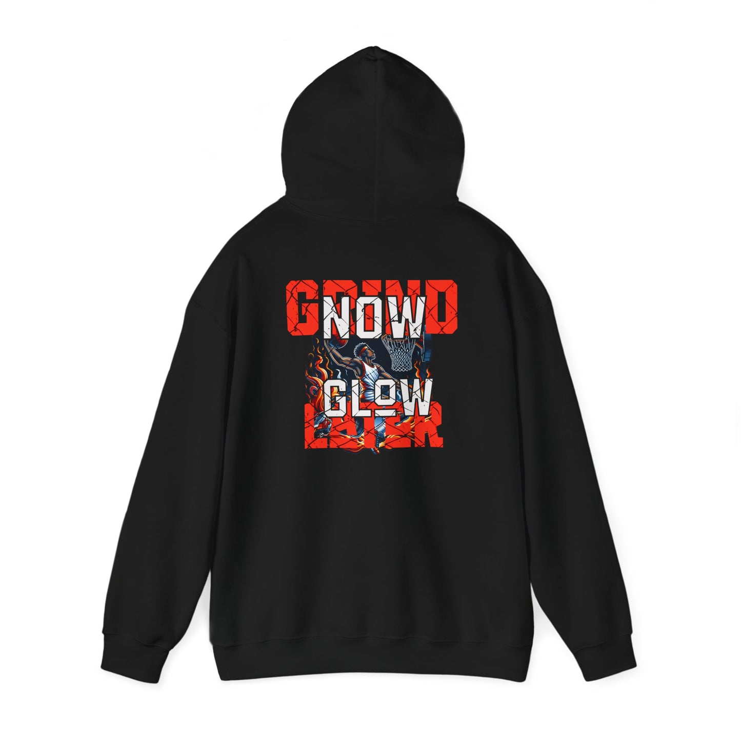 Hooded Sweatshirt Grind Now Glow Later Motivation
