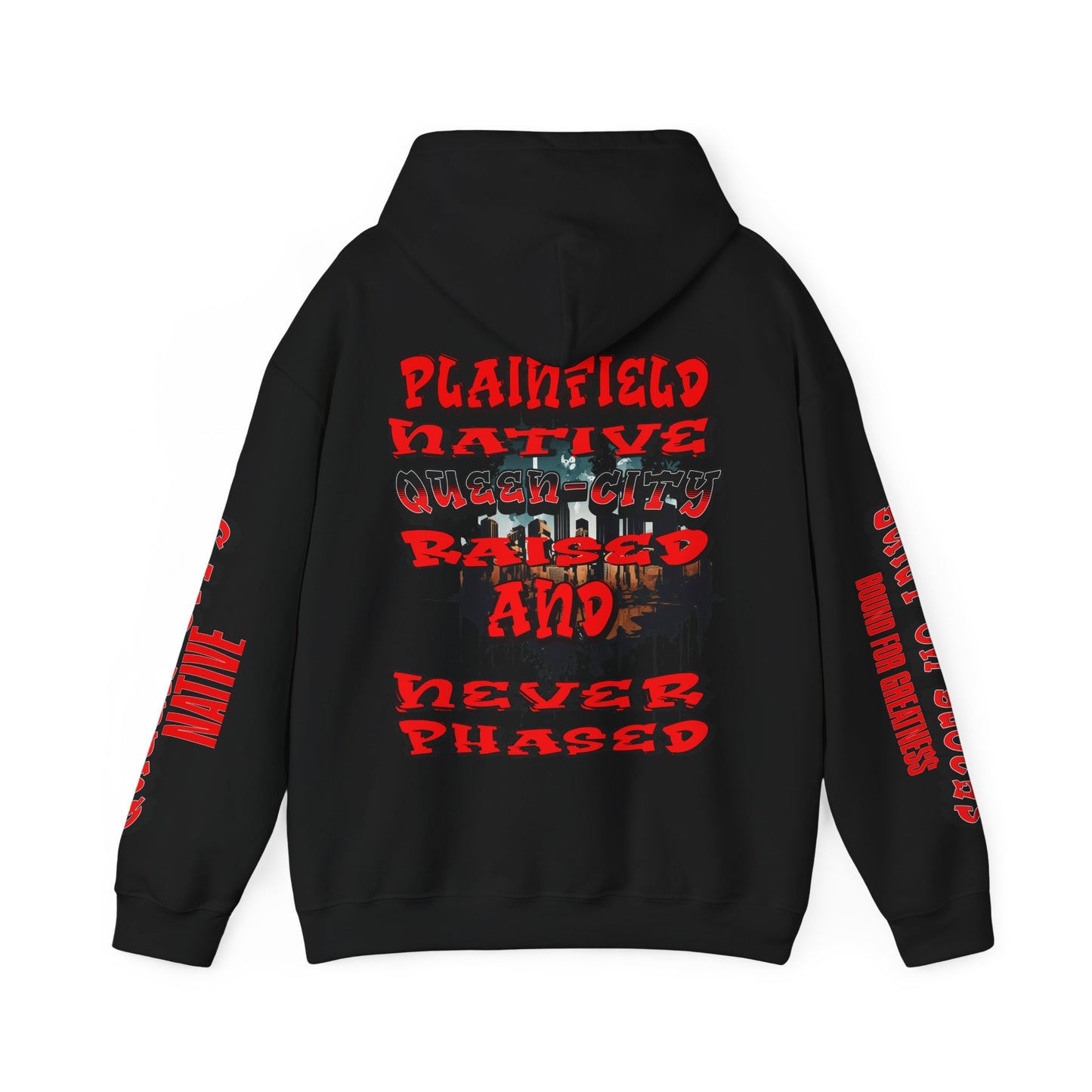 Plainfield Native Hooded Sweatshirt | Unisex Streetwear, Casual Pullover, Iconic Gift, Comfy Layering, Everyday Style