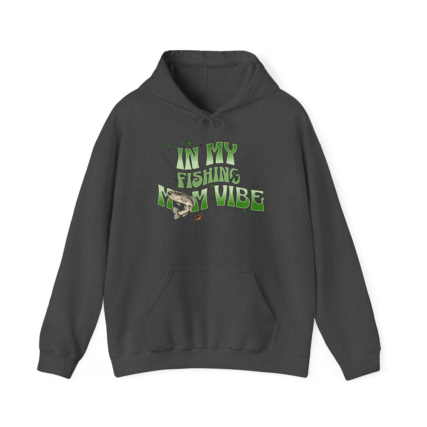 "FISHING MOM VIBE"Unisex Heavy Blend™ Hooded Sweatshirt