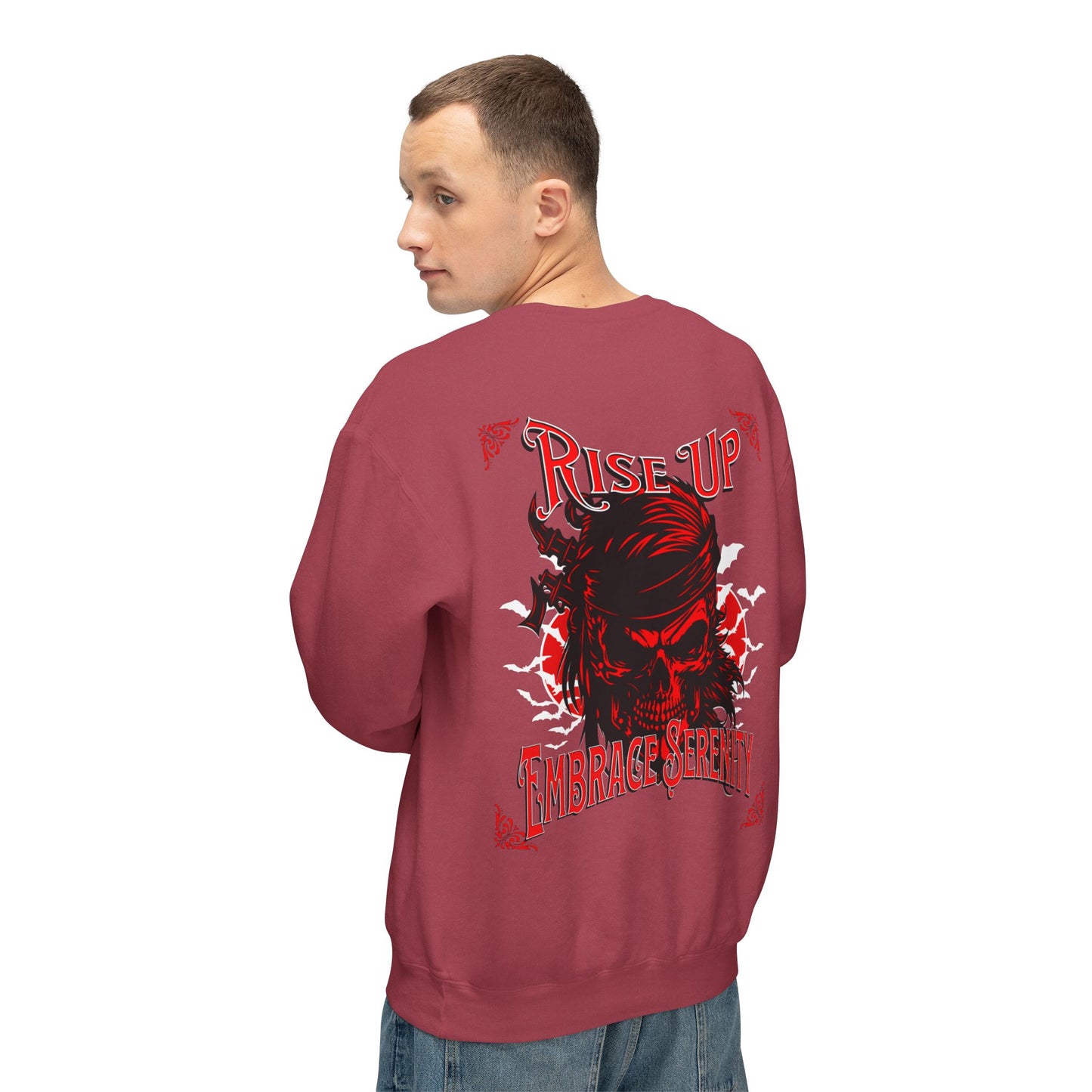 Sweatshirt Embrace Serenity Rise Up Lightweight Crewneck