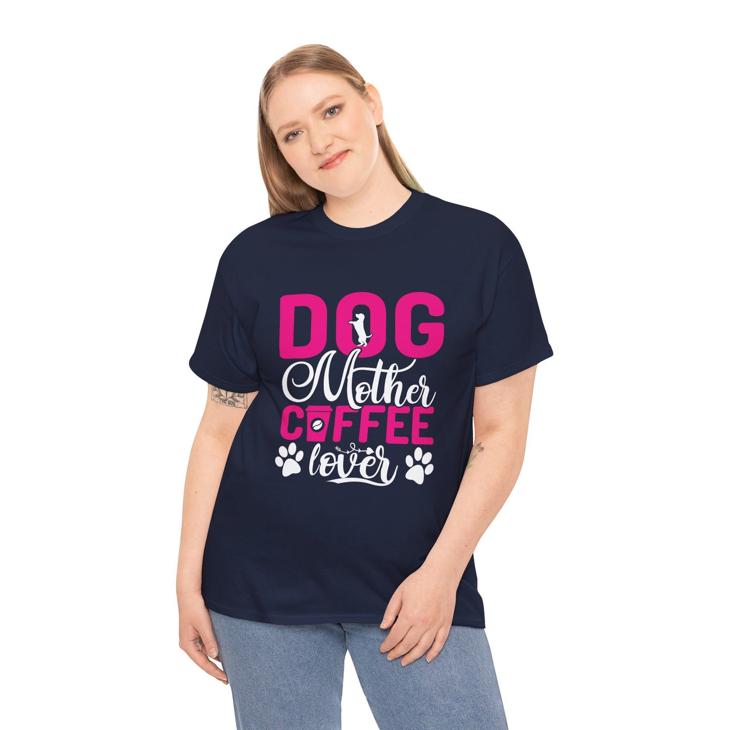 "DOG MOM" Unisex Heavy Cotton Tee