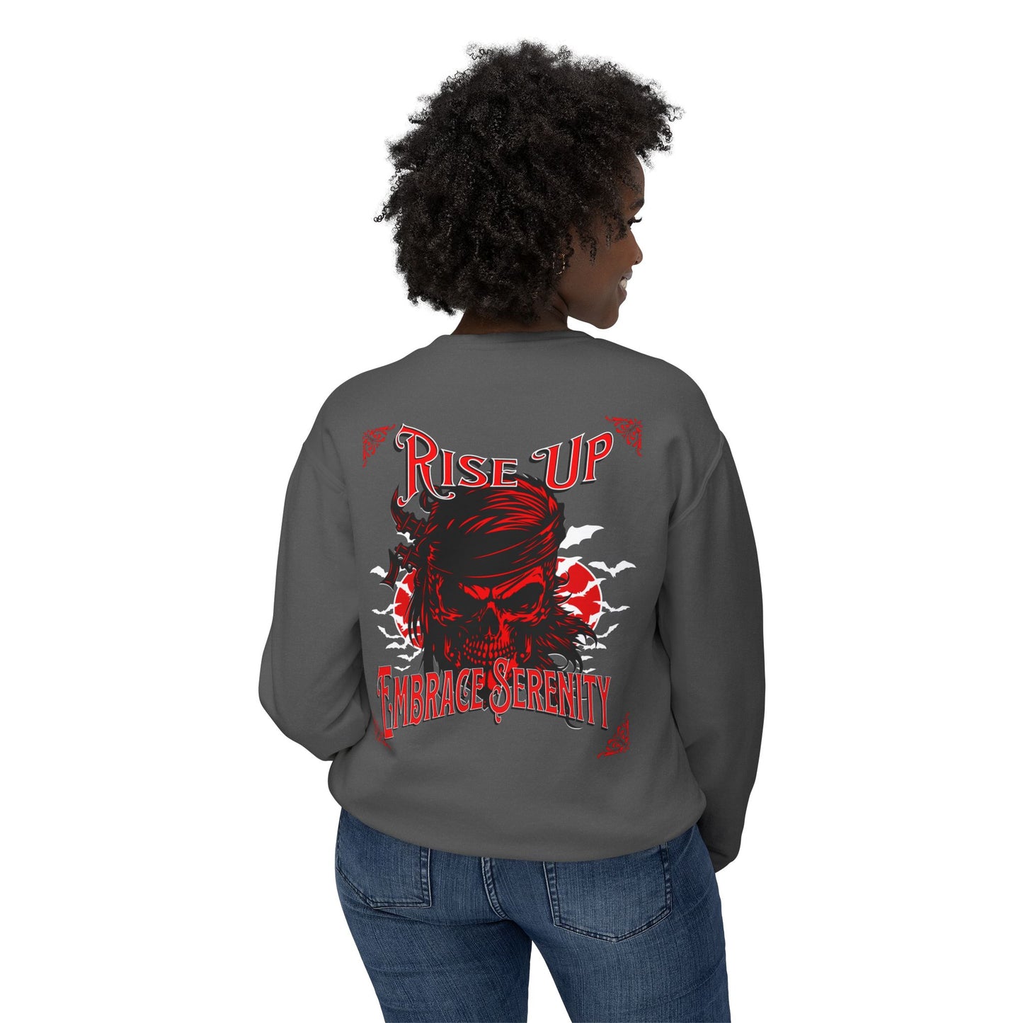 Sweatshirt Embrace Serenity Rise Up Lightweight Crewneck