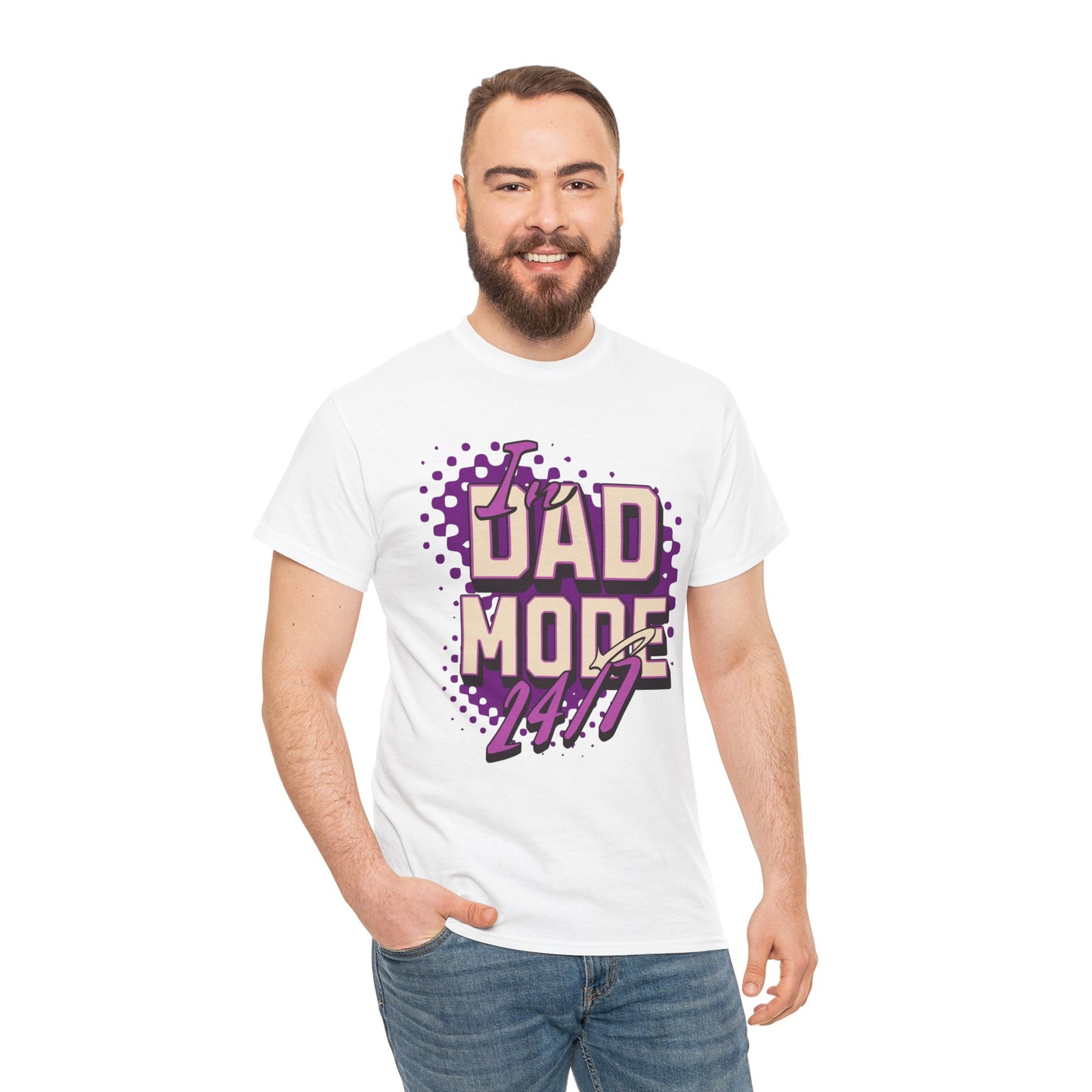 "DAD MODE" Unisex Heavy Cotton Tee