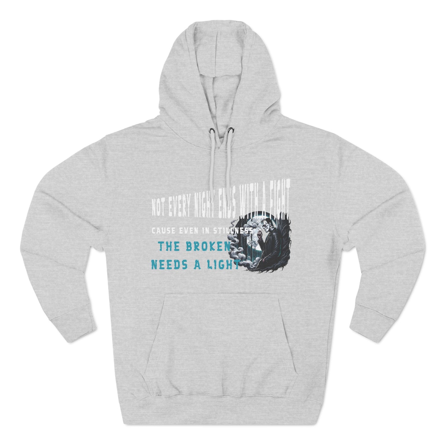 Fleece Hoodie Frankenstein Smoking Cigarette Relaxation