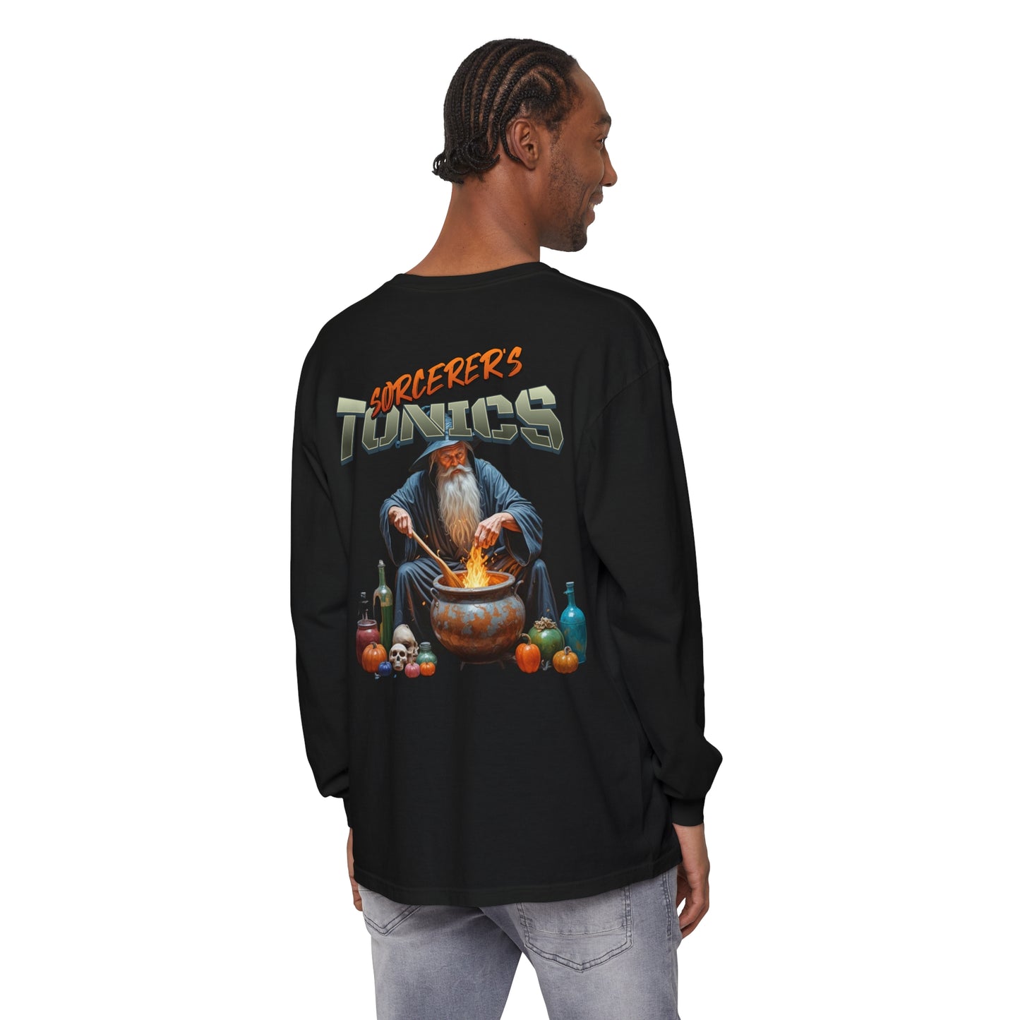 SORCERERS TONIC Unisex Garment-dyed Long Sleeve T-Shirt