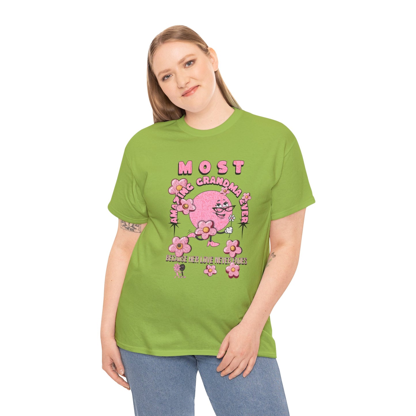 "MOST AMAZING GRANDMA"Unisex Heavy Cotton Tee