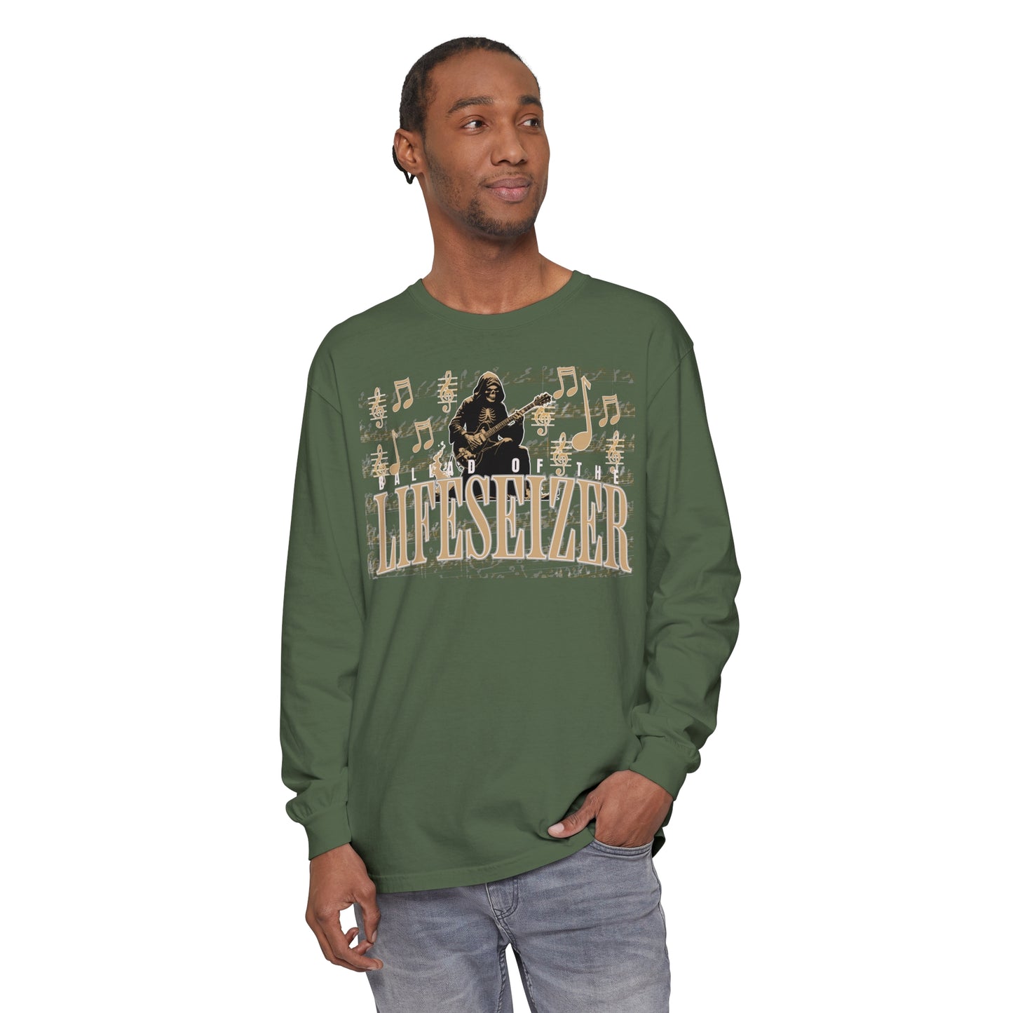 BALLAD OF THE LIFESEIZER Unisex Garment-dyed Long Sleeve T-Shirt