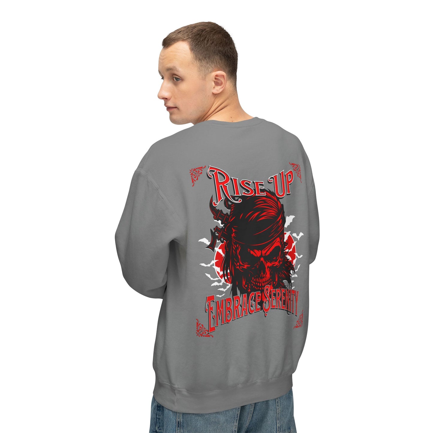 Sweatshirt Embrace Serenity Rise Up Lightweight Crewneck