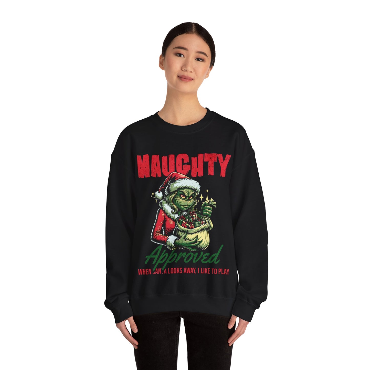 Grinch Woman Heavy Blend Crewneck Sweatshirt