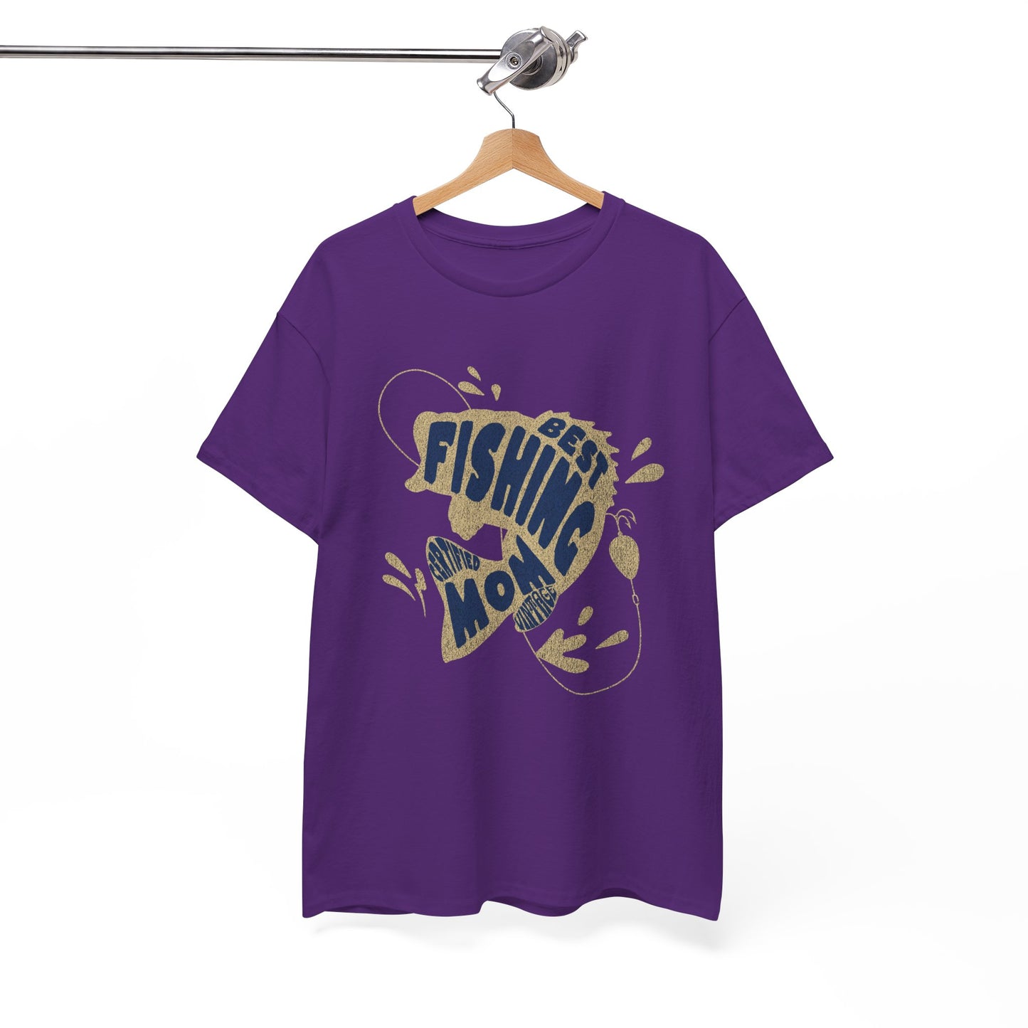 "CERTIFIEDFIED FISHING MOM" Unisex Heavy Cotton Tee