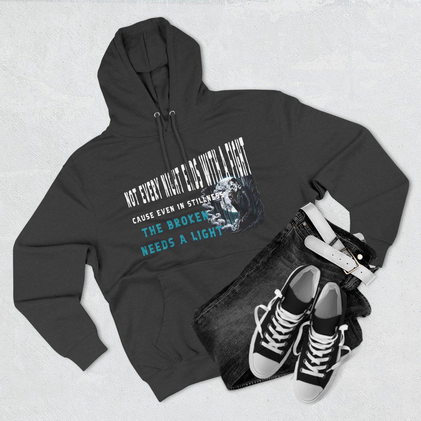 Fleece Hoodie Frankenstein Smoking Cigarette Relaxation