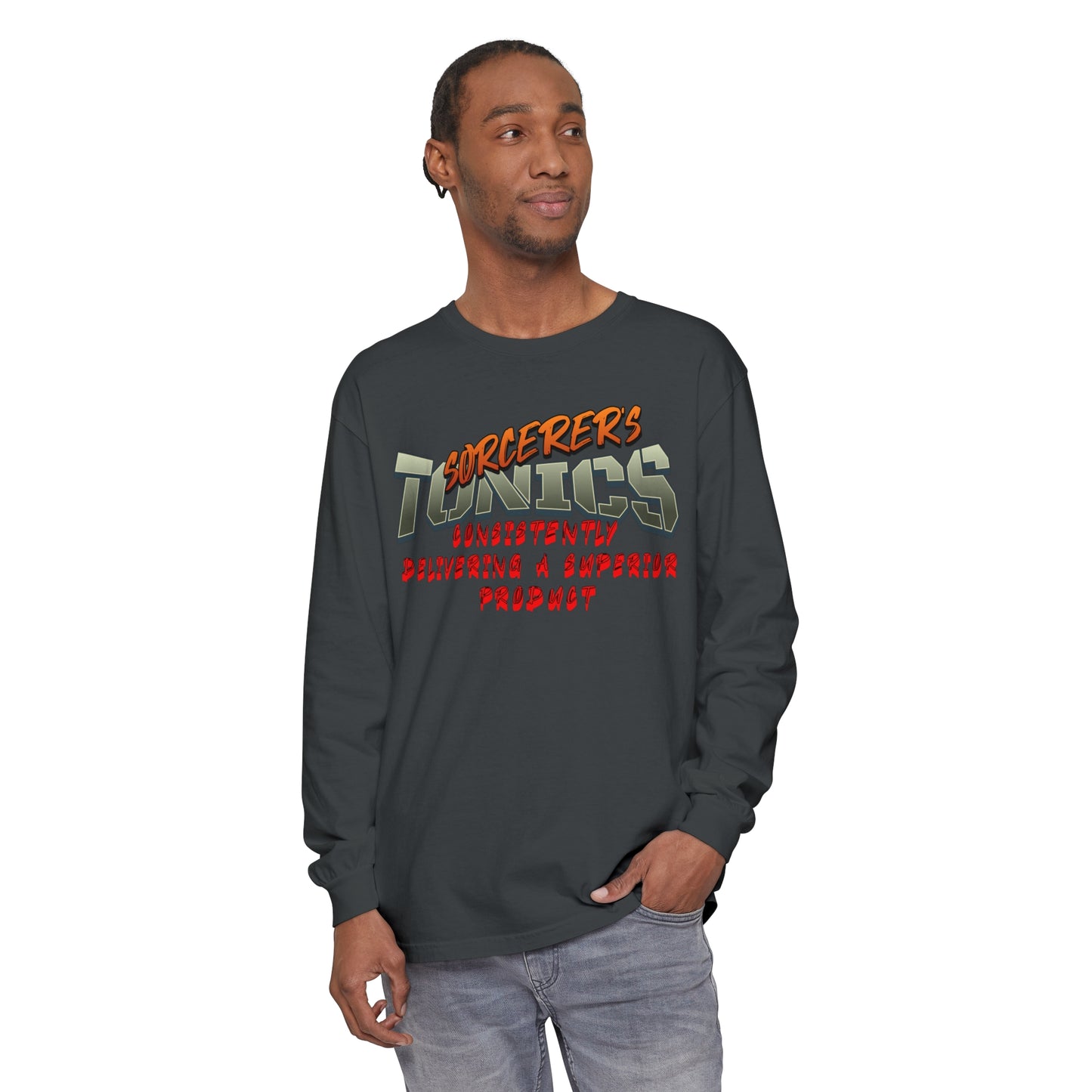 SORCERERS TONIC Unisex Garment-dyed Long Sleeve T-Shirt