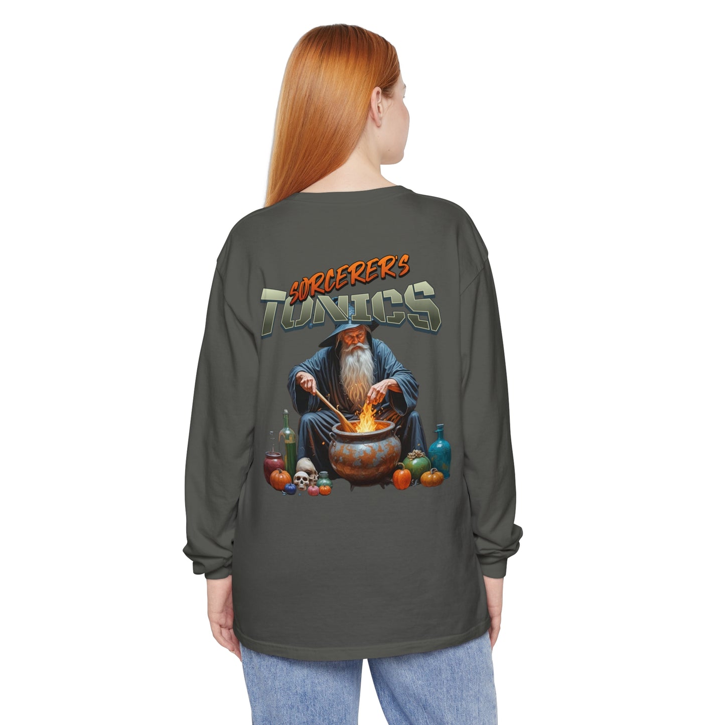 SORCERERS TONIC Unisex Garment-dyed Long Sleeve T-Shirt