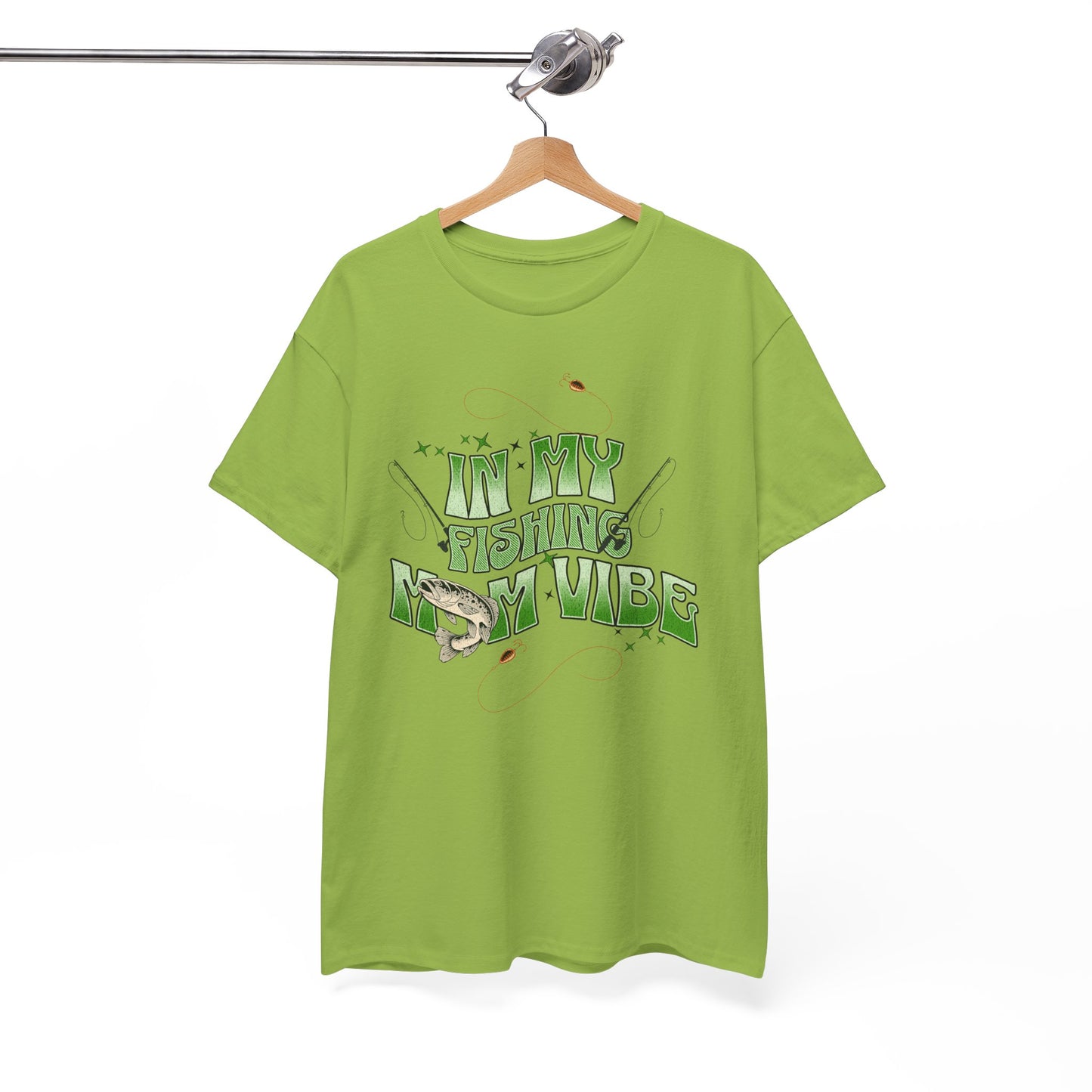 "FISHING MOM"Unisex Heavy Cotton Tee