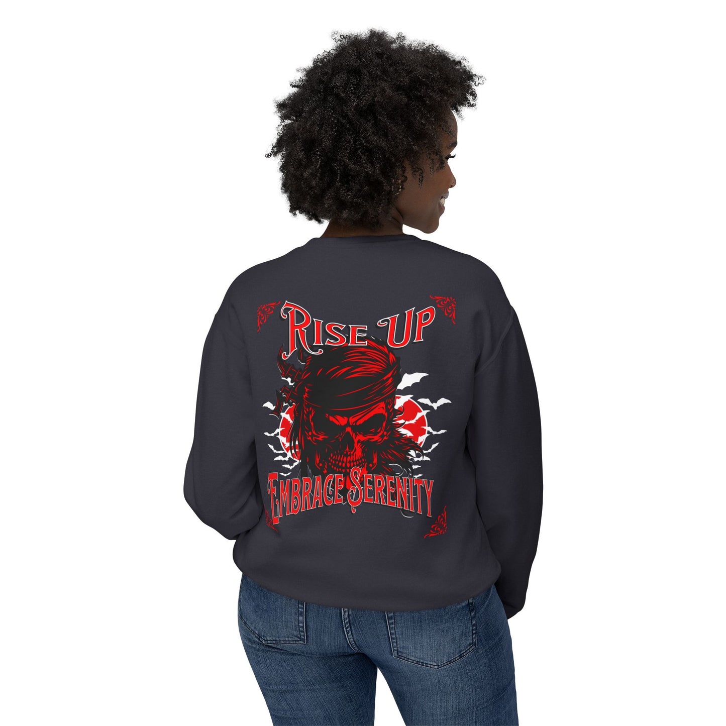 Sweatshirt Embrace Serenity Rise Up Lightweight Crewneck