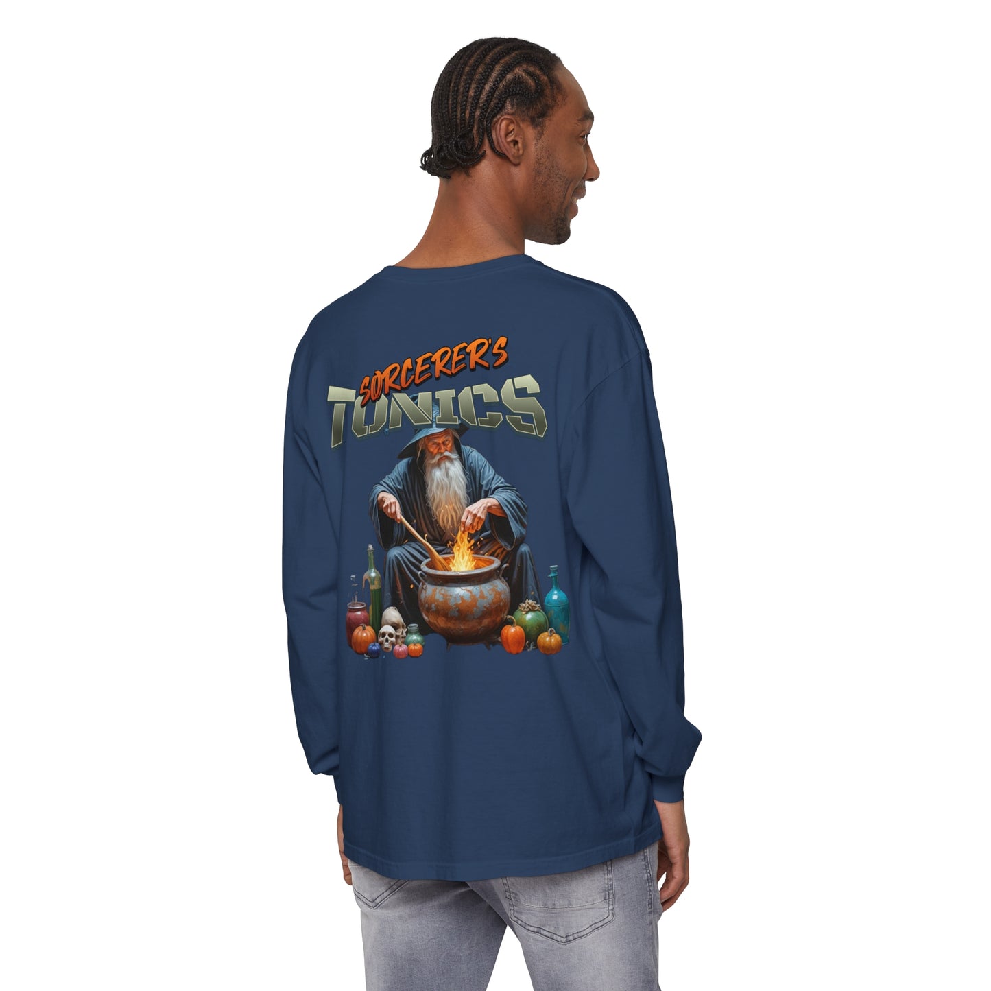 SORCERERS TONIC Unisex Garment-dyed Long Sleeve T-Shirt