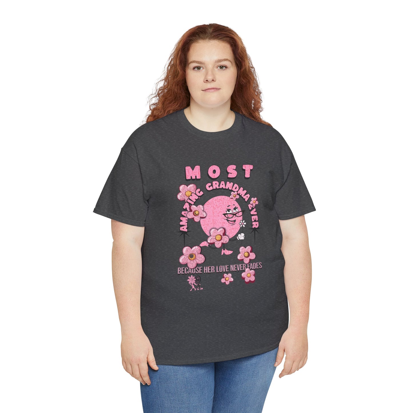 "MOST AMAZING GRANDMA"Unisex Heavy Cotton Tee