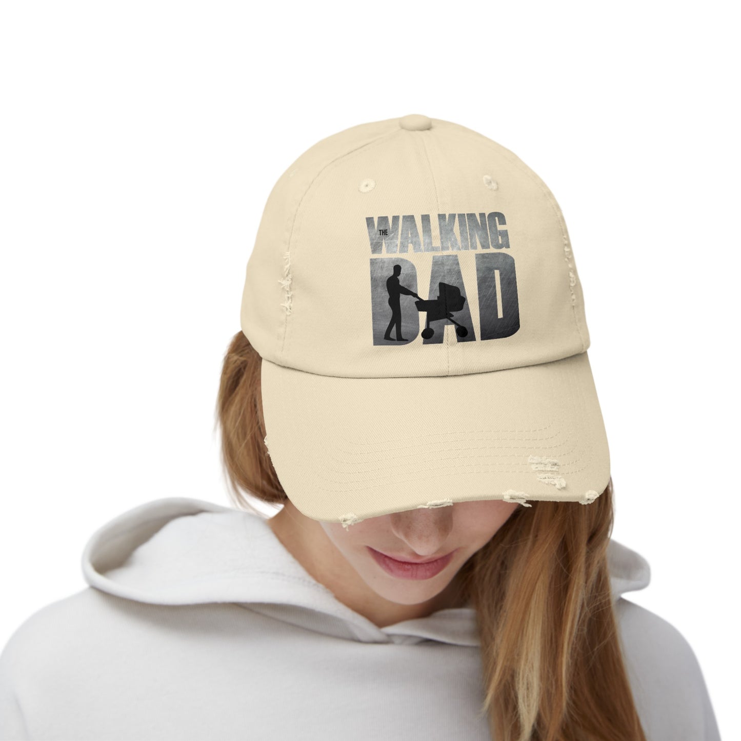 'THE WALKING DAD"Unisex Distressed Cap