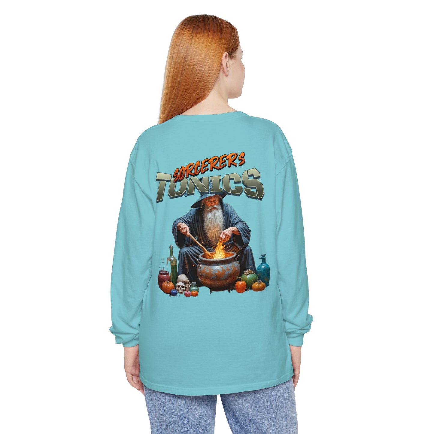 SORCERERS TONIC Unisex Garment-dyed Long Sleeve T-Shirt