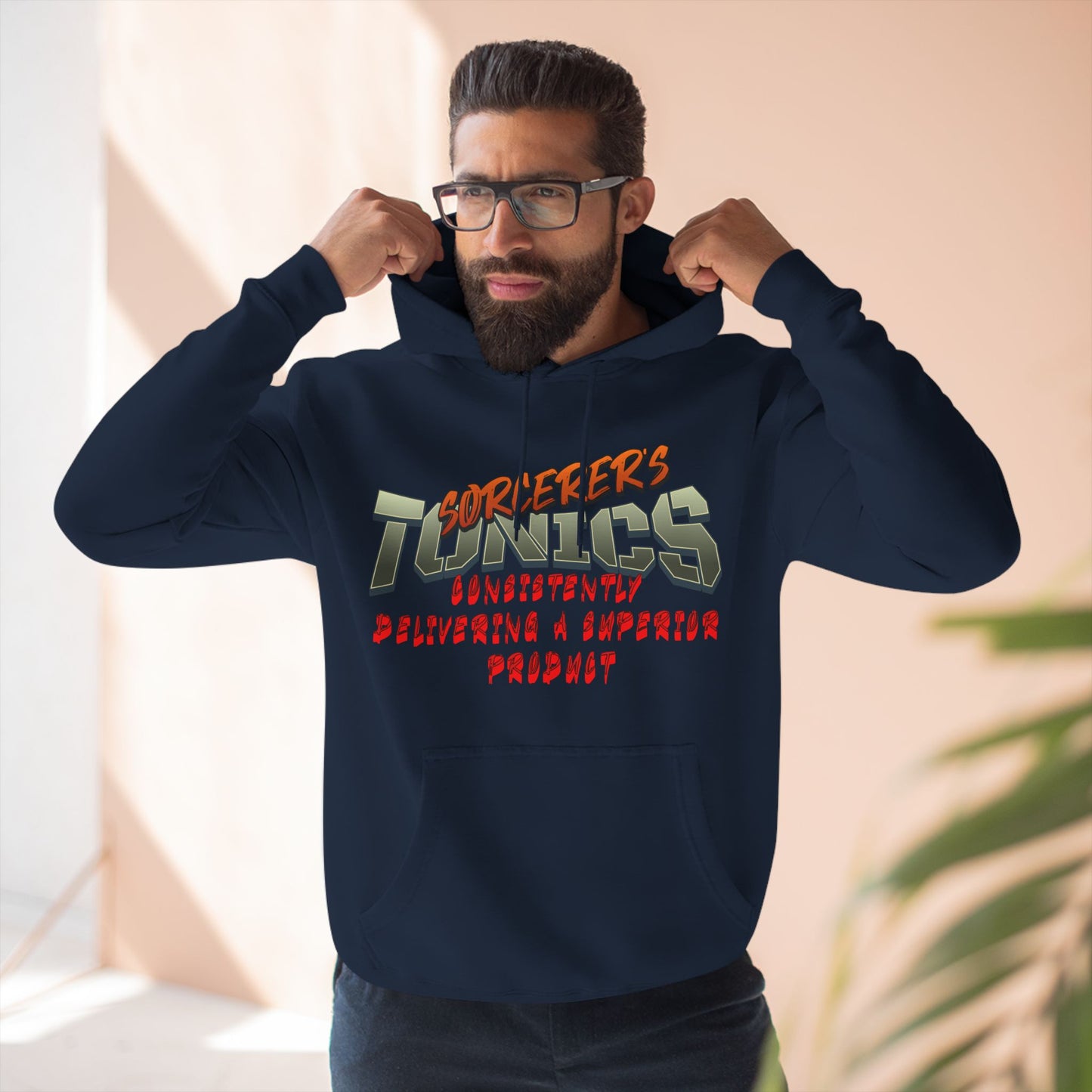 SORCERERS TONIC Three-Panel Fleece Hoodie