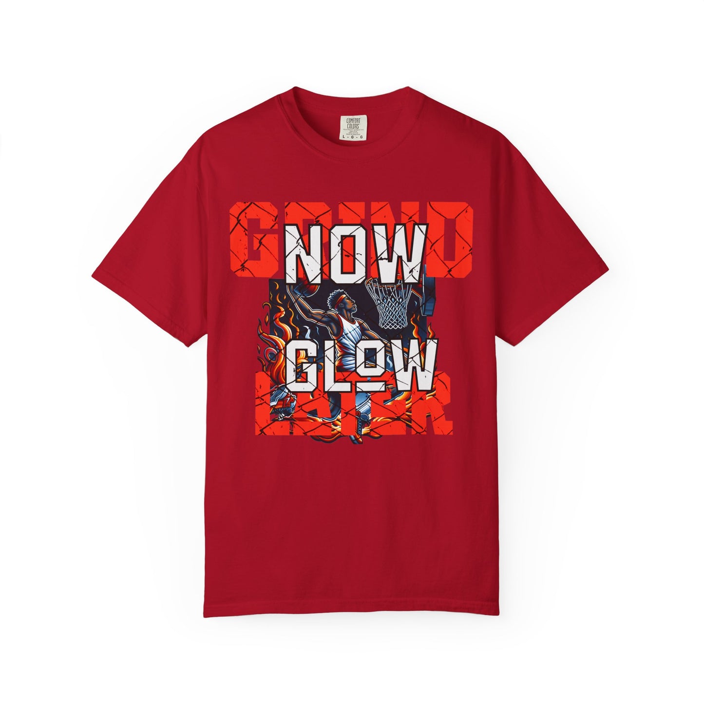 Grind Glow Later Unisex Garment-Dyed T-Shirt - Motivational Graphic Tee