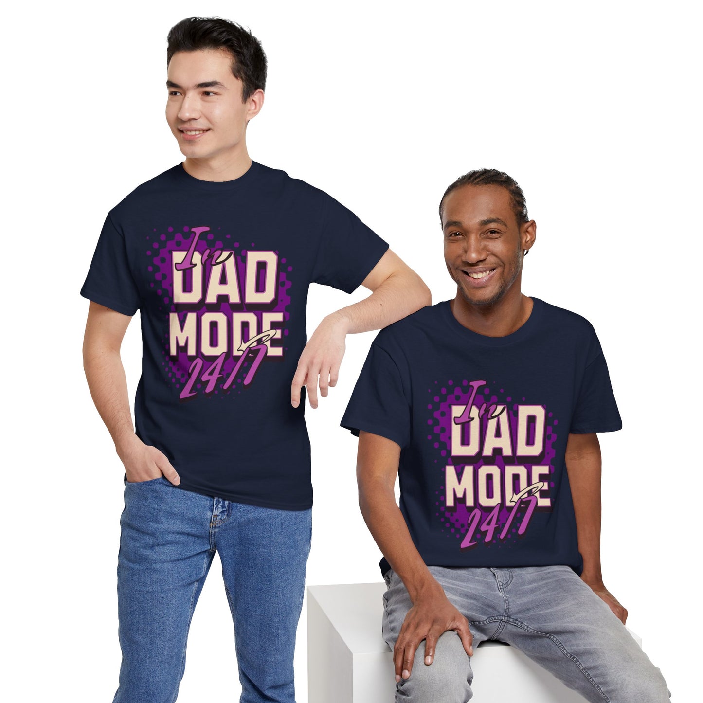 "DAD MODE" Unisex Heavy Cotton Tee