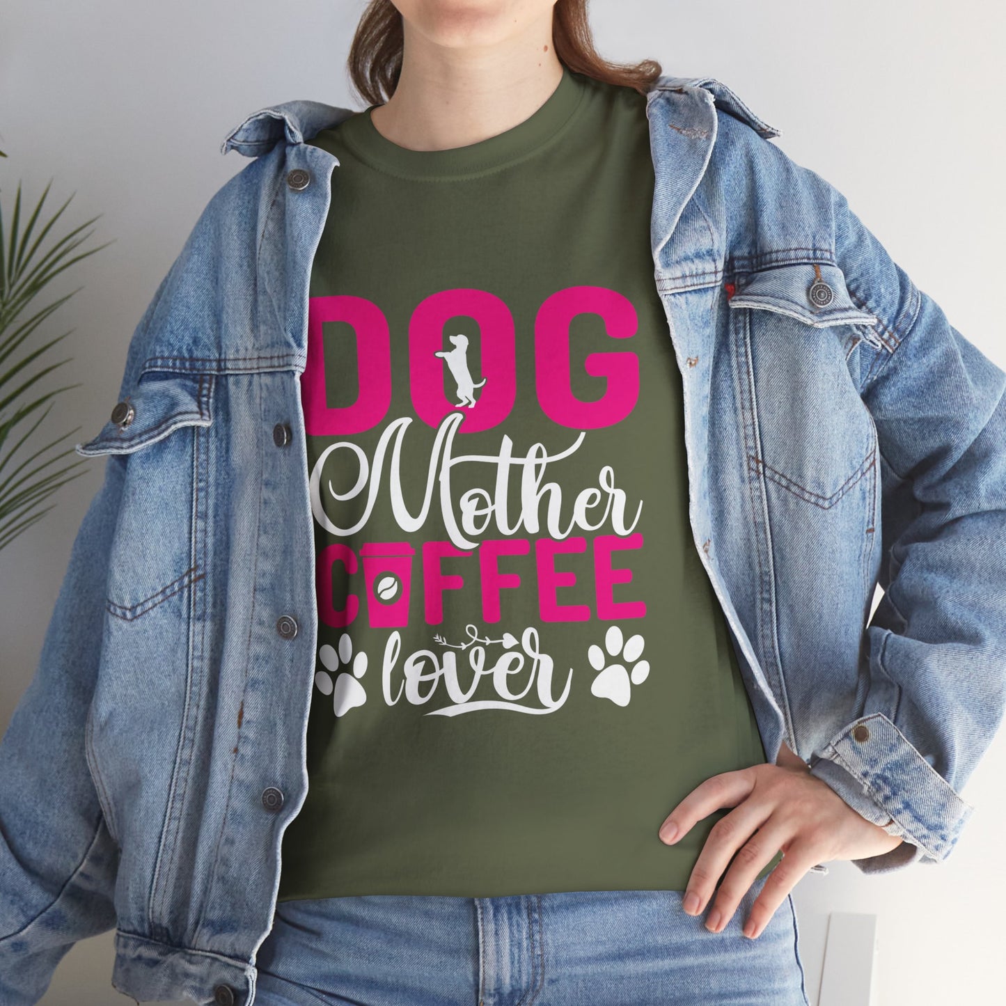 "DOG MOM" Unisex Heavy Cotton Tee