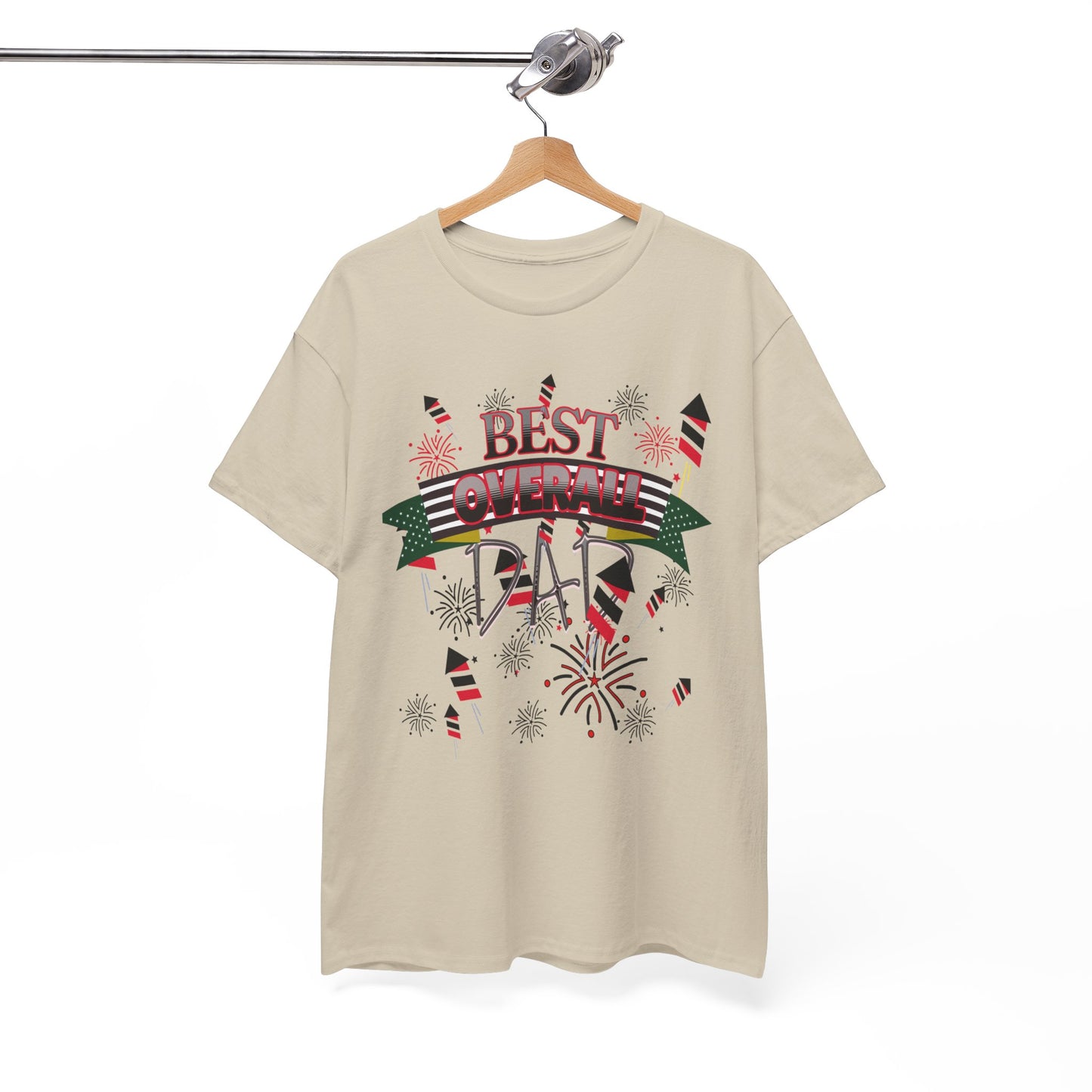 "BEST OVERALL DAD" Unisex Heavy Cotton Tee