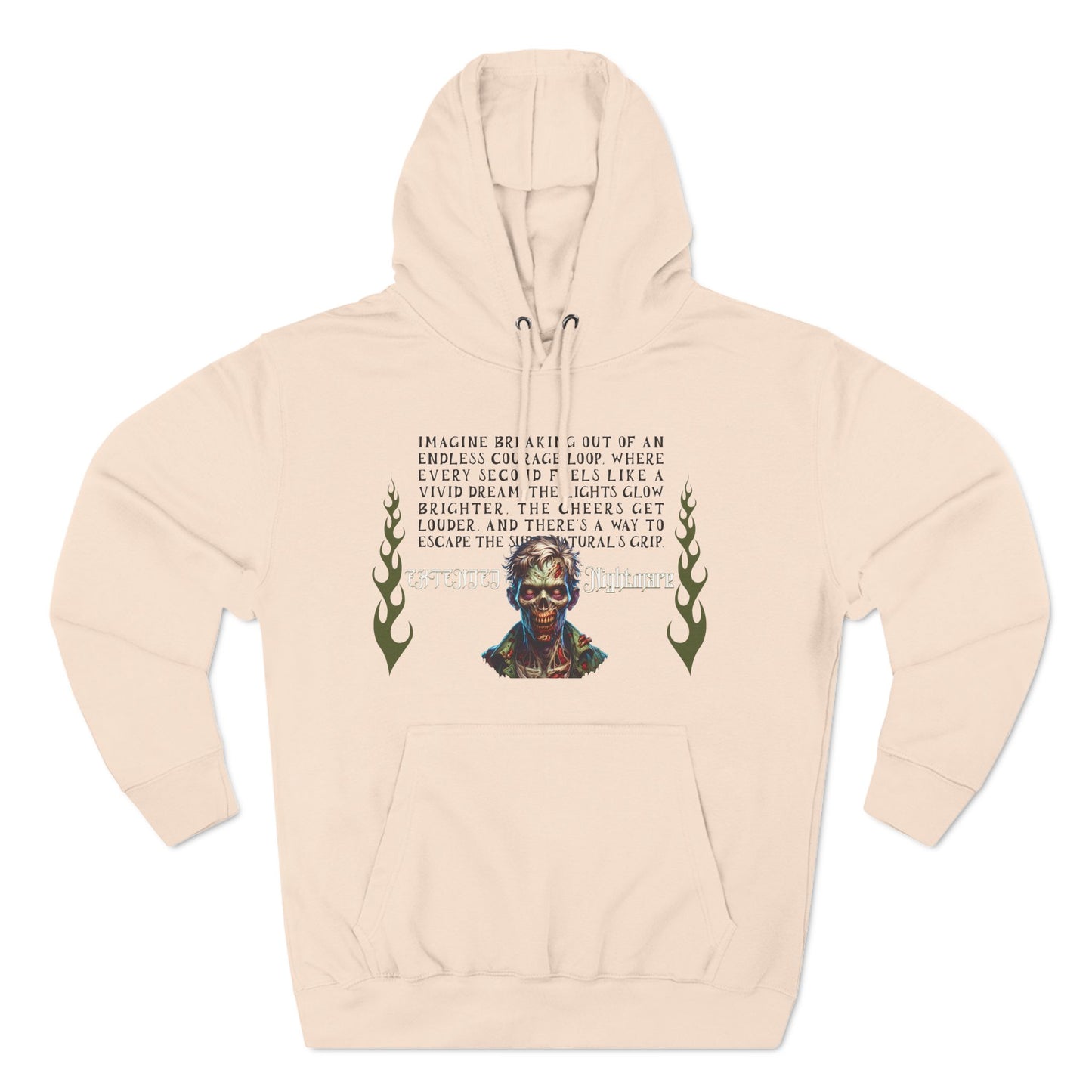 Extended Nightmare Three-Panel Fleece Hoodie