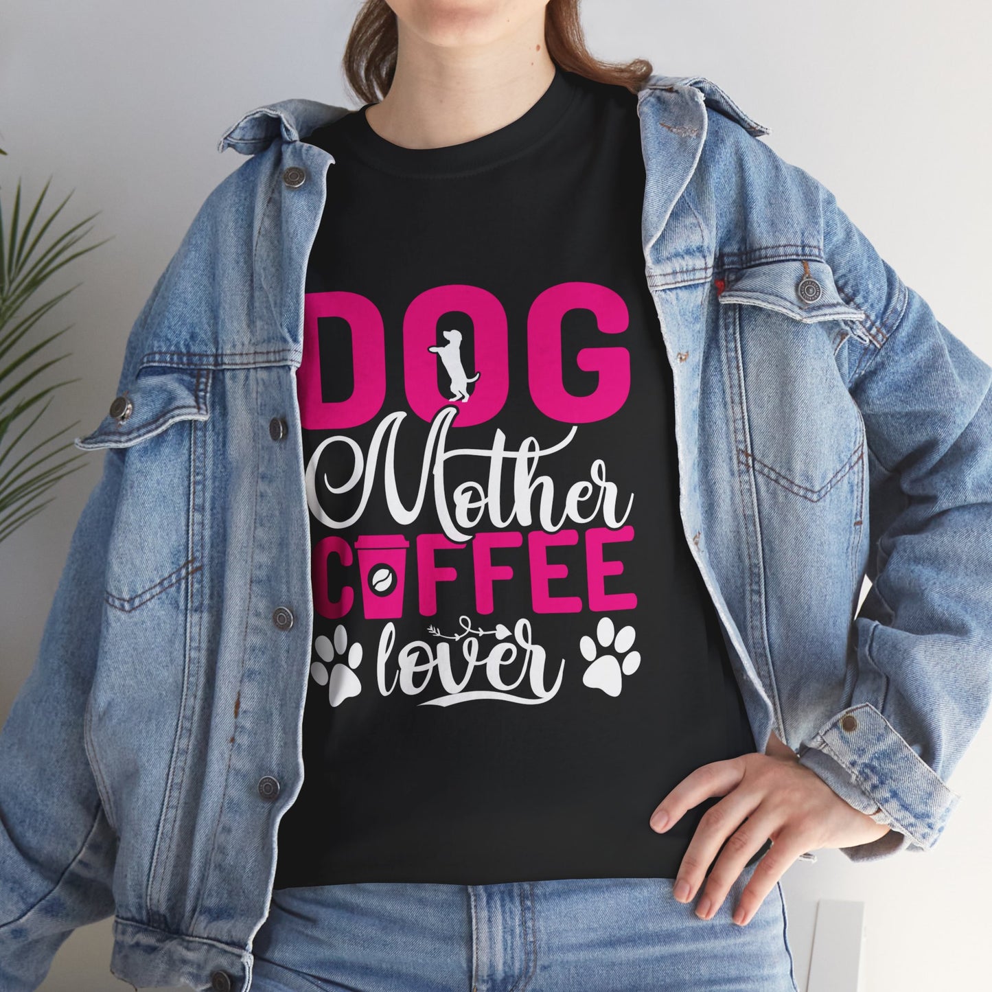 "DOG MOM" Unisex Heavy Cotton Tee