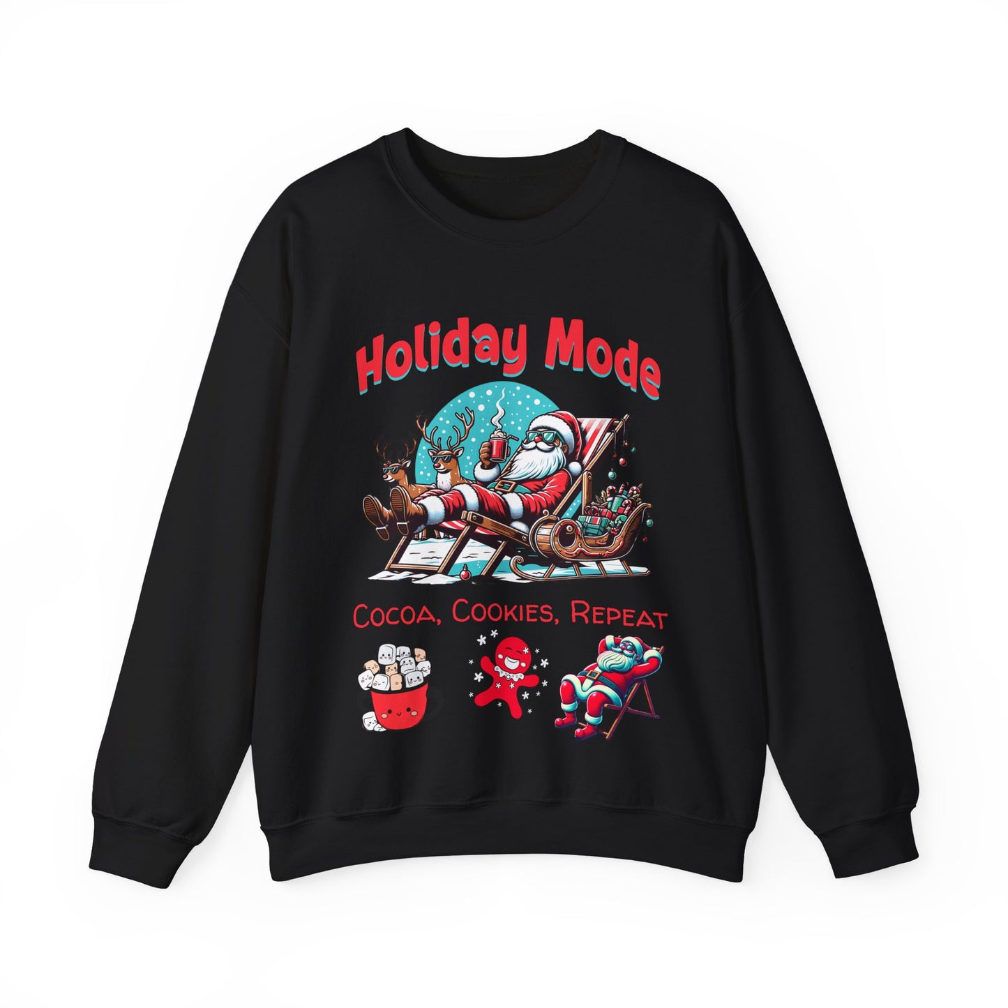 Santa Sipping Cocoa Unisex Sweatshirt