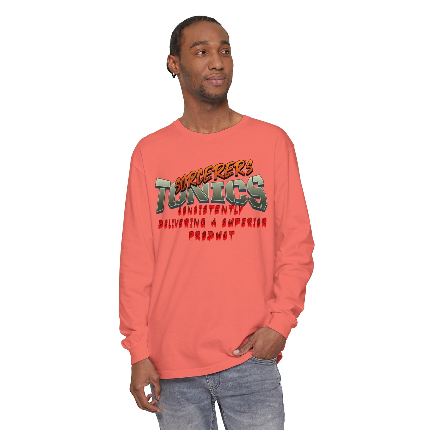 SORCERERS TONIC Unisex Garment-dyed Long Sleeve T-Shirt