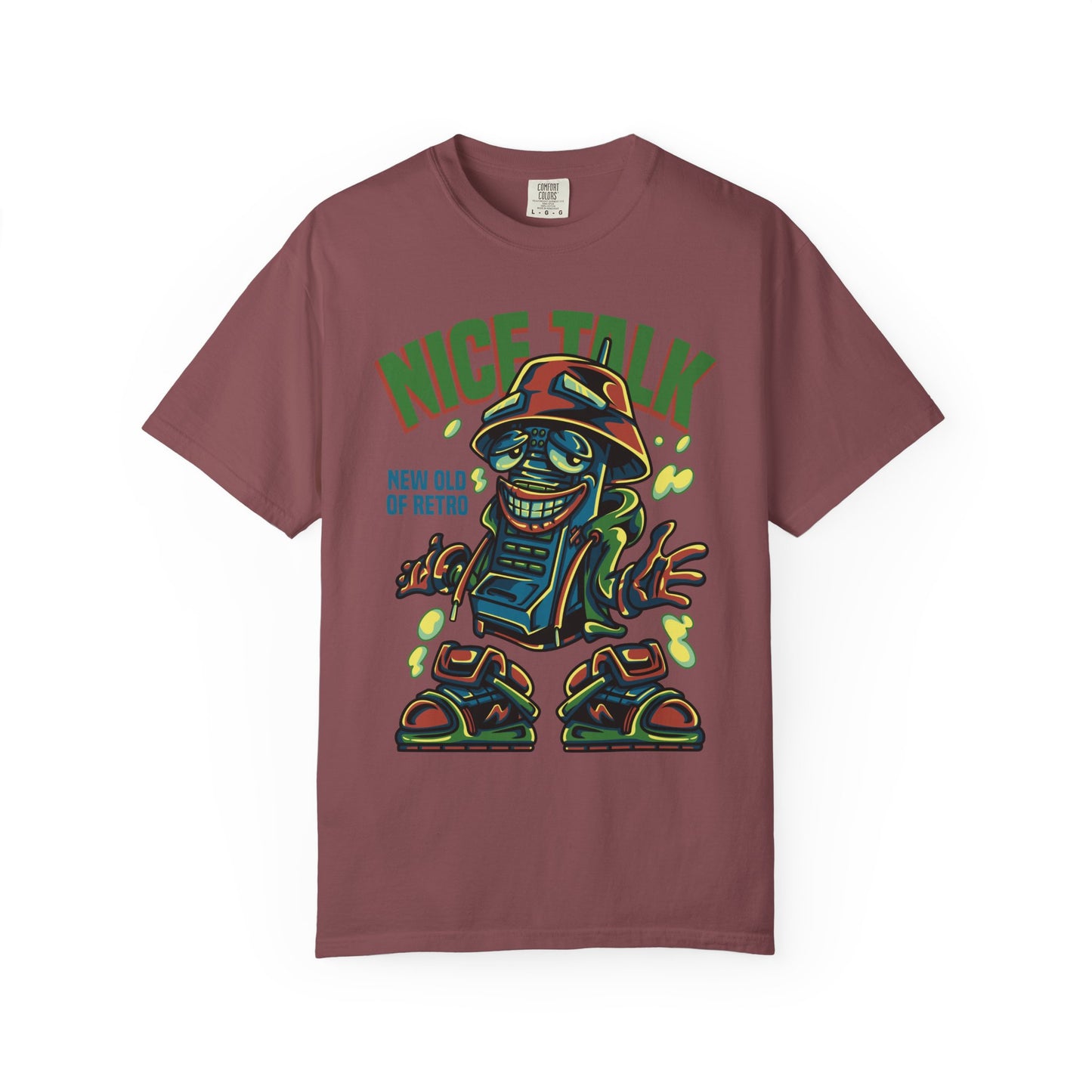 Retro Graphic T-Shirt, Fun Casual Wear, Gift for Friends, Streetwear Style, Summer Essentials, Nice Talk Design