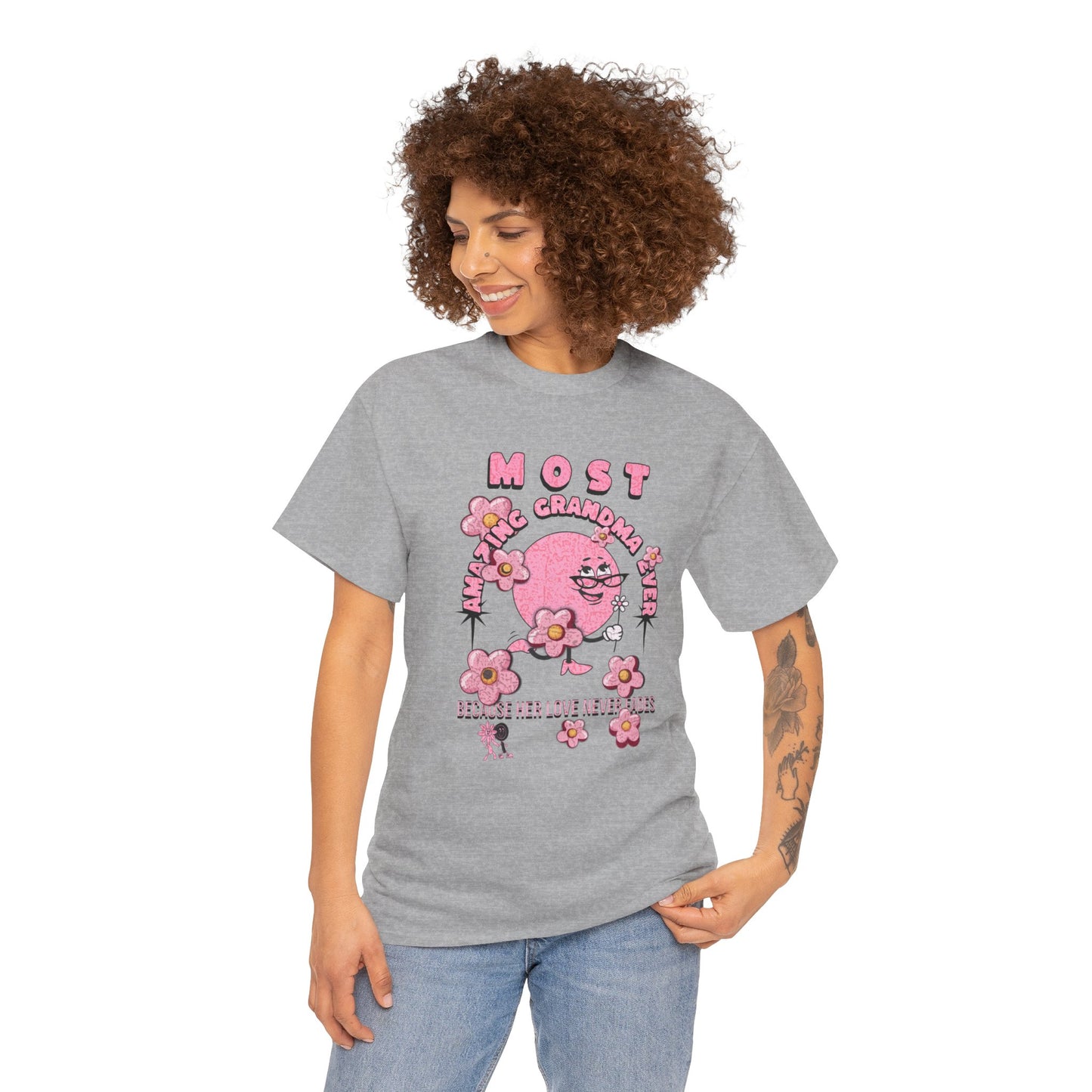 "MOST AMAZING GRANDMA"Unisex Heavy Cotton Tee