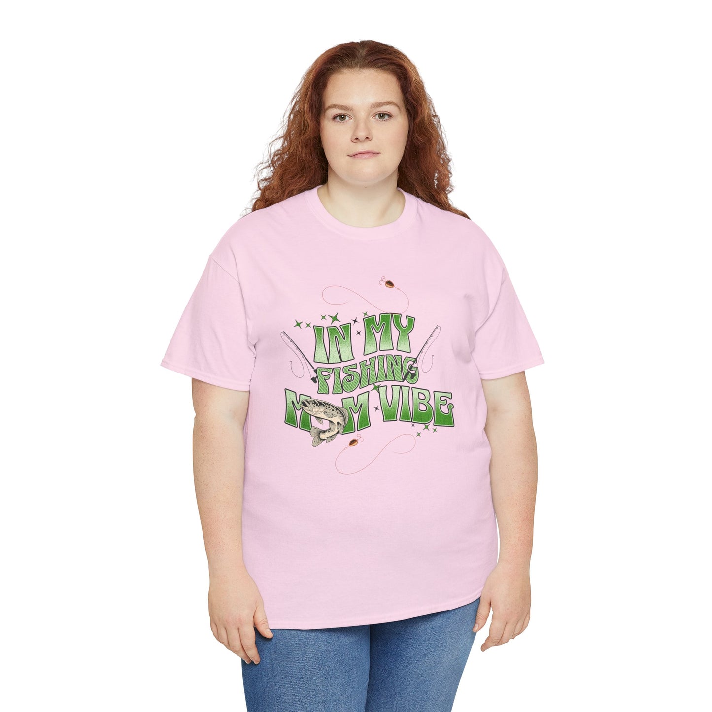 "FISHING MOM"Unisex Heavy Cotton Tee