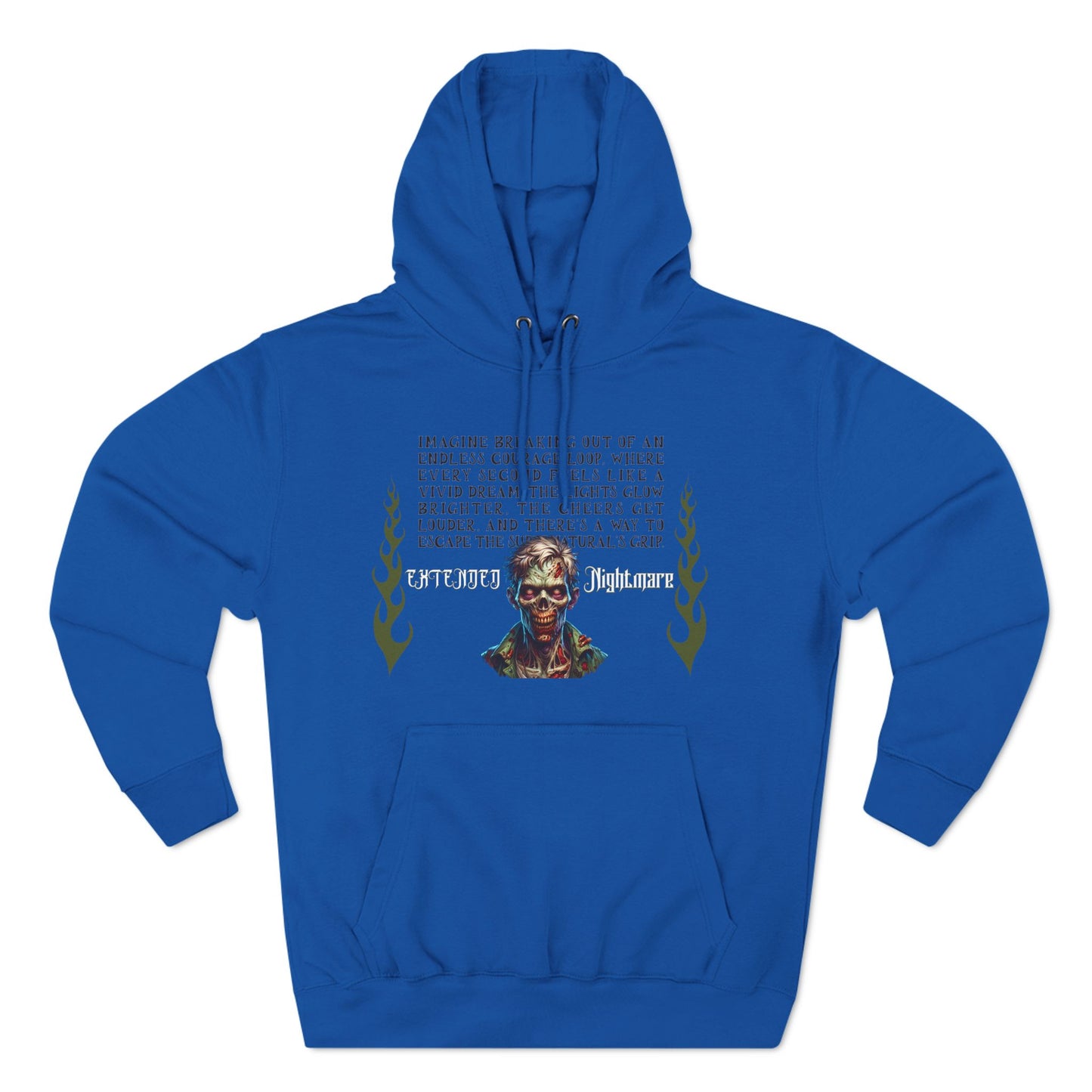 Extended Nightmare Three-Panel Fleece Hoodie